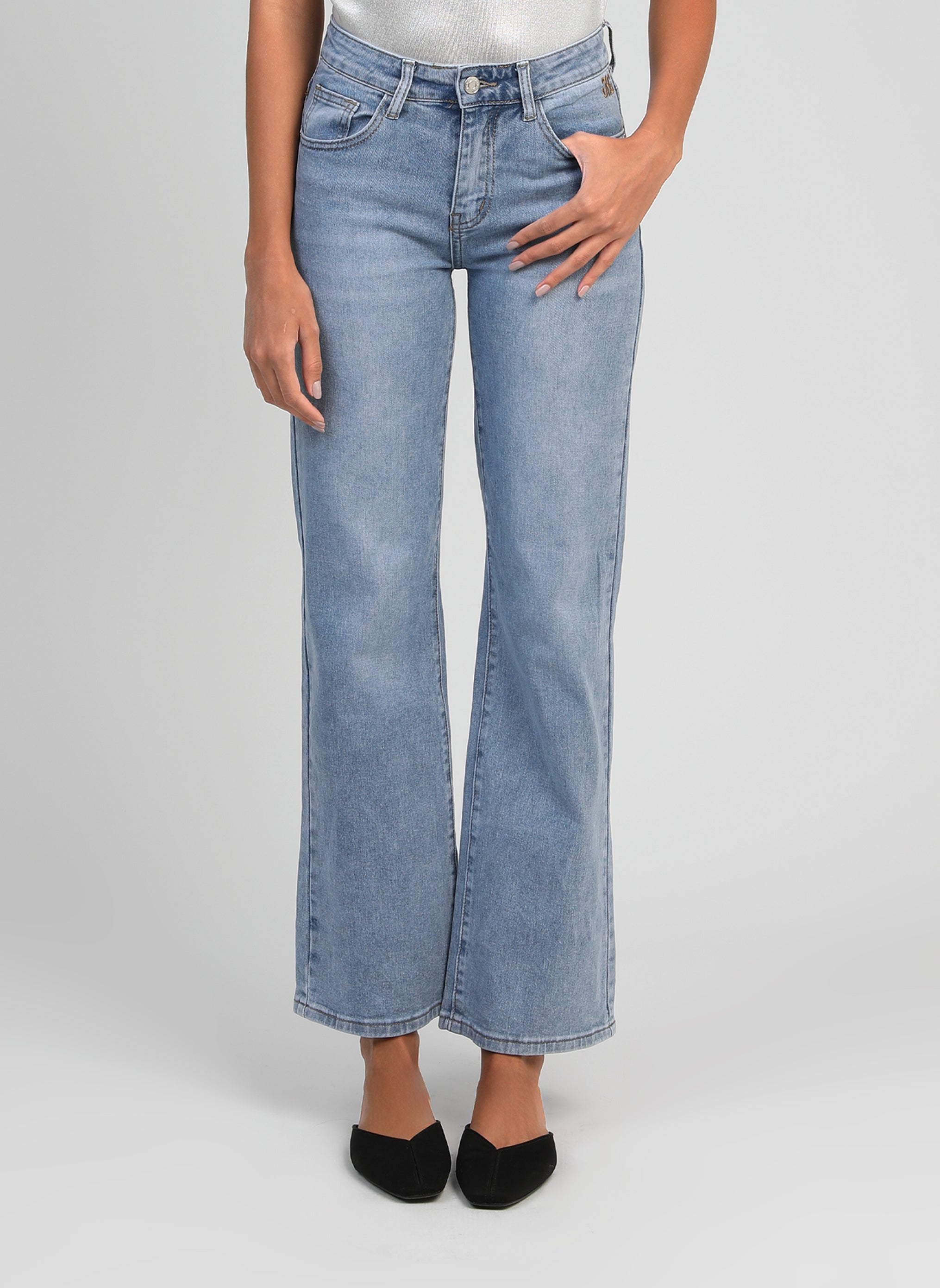 PANTALON PIPOCHE bleu ciel