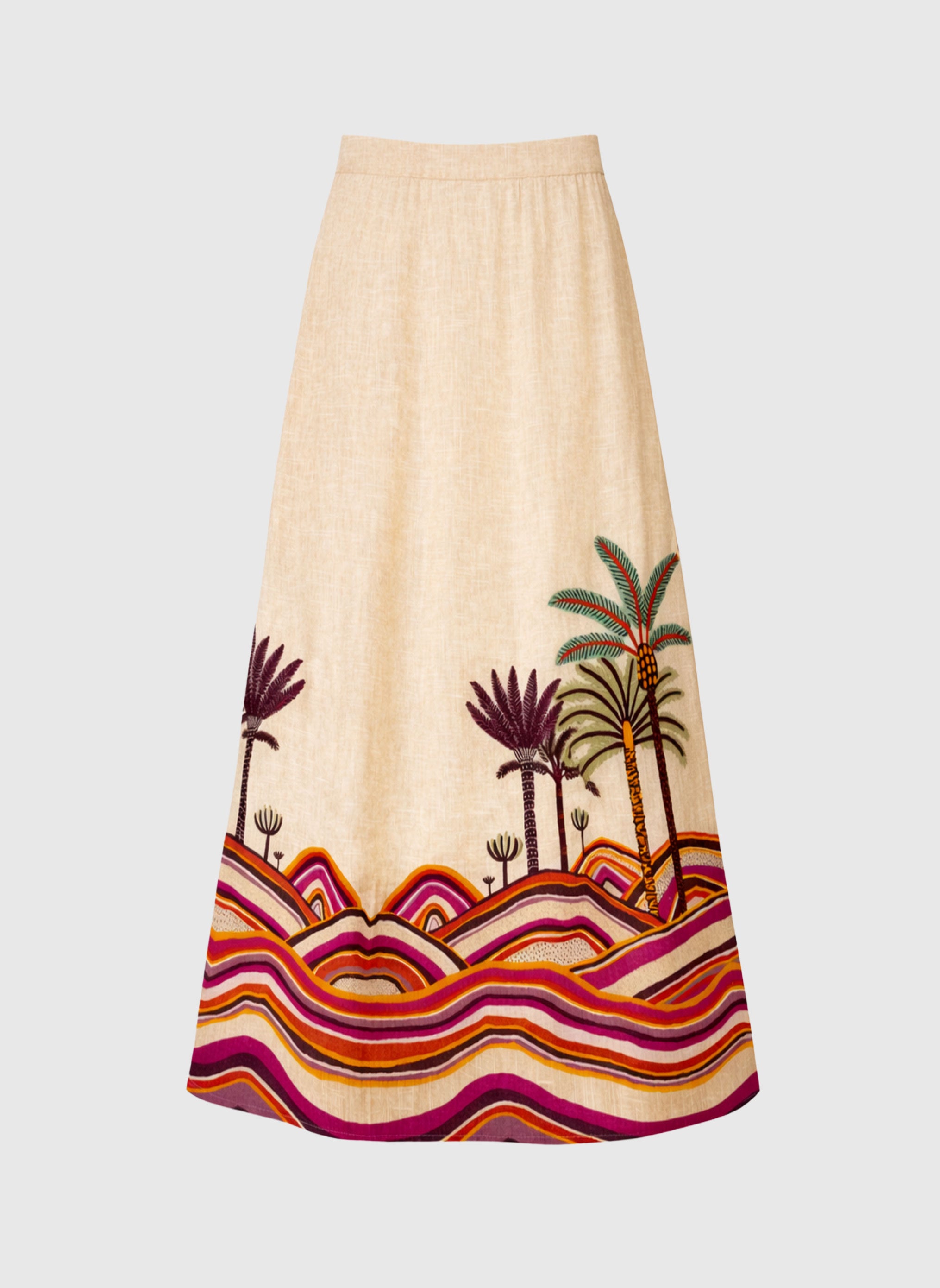 JUPE LONGUE RAMIRO palmyre rose