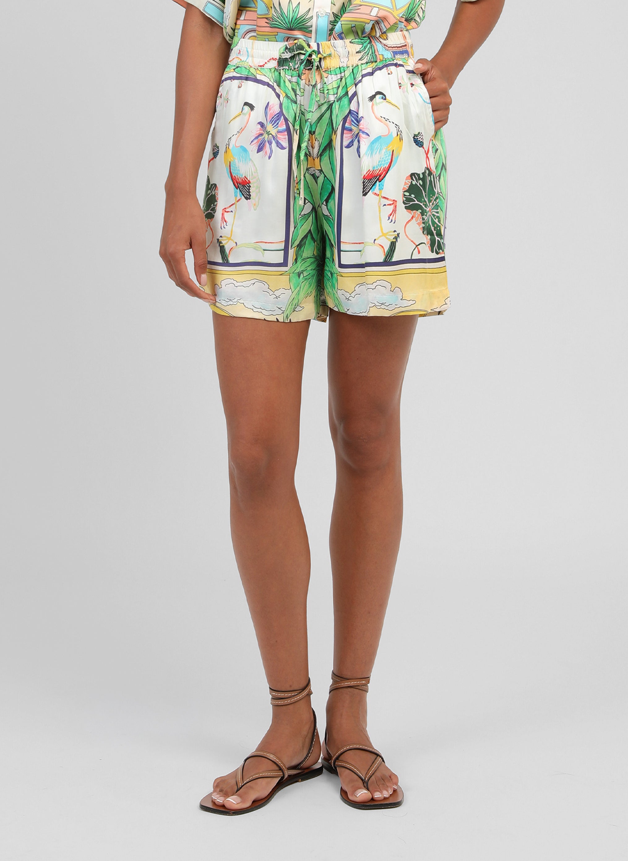 SHORT RILVANA naturalia ciel