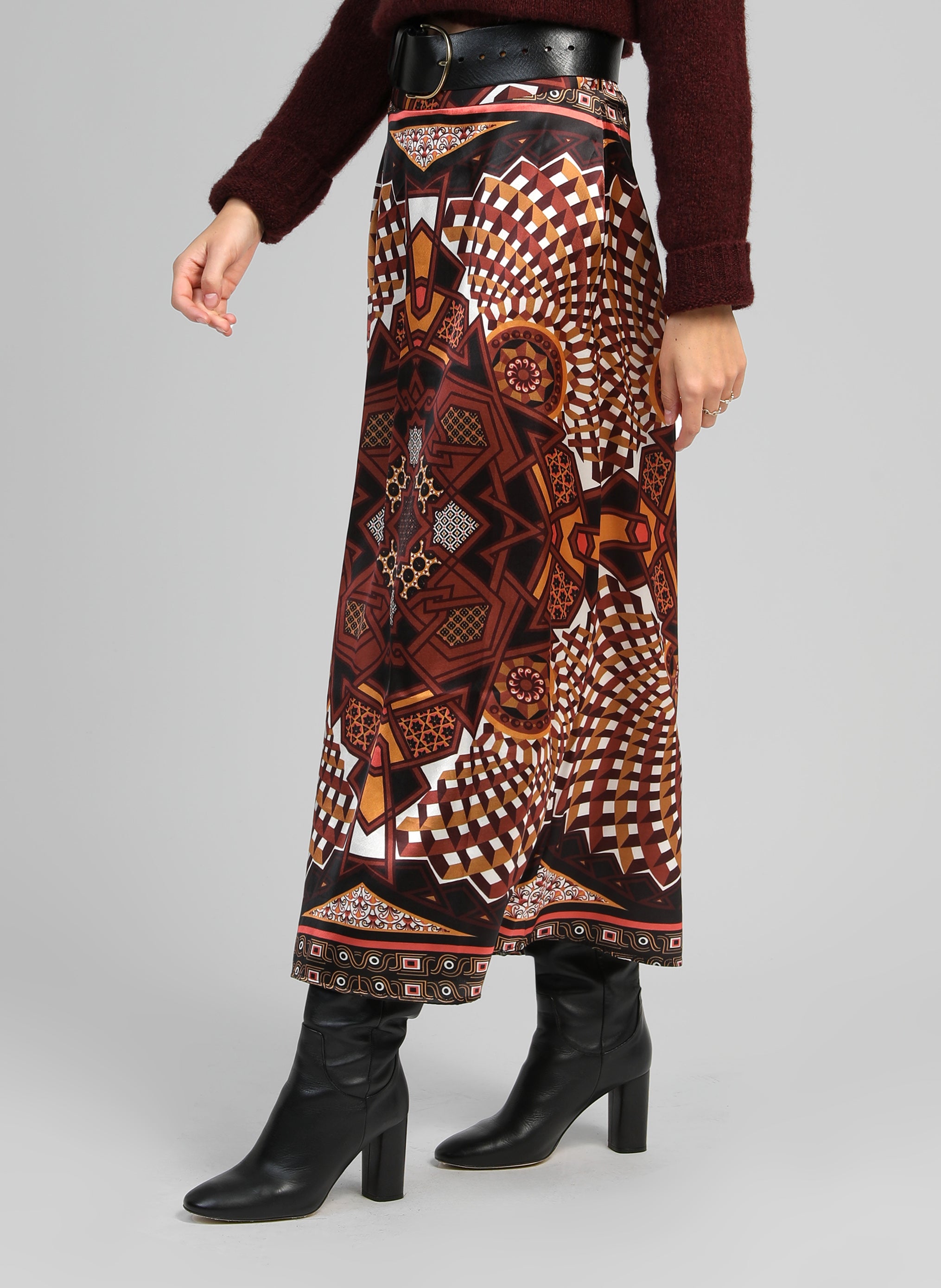 JUPE LONGUE ROBY kalei caramel