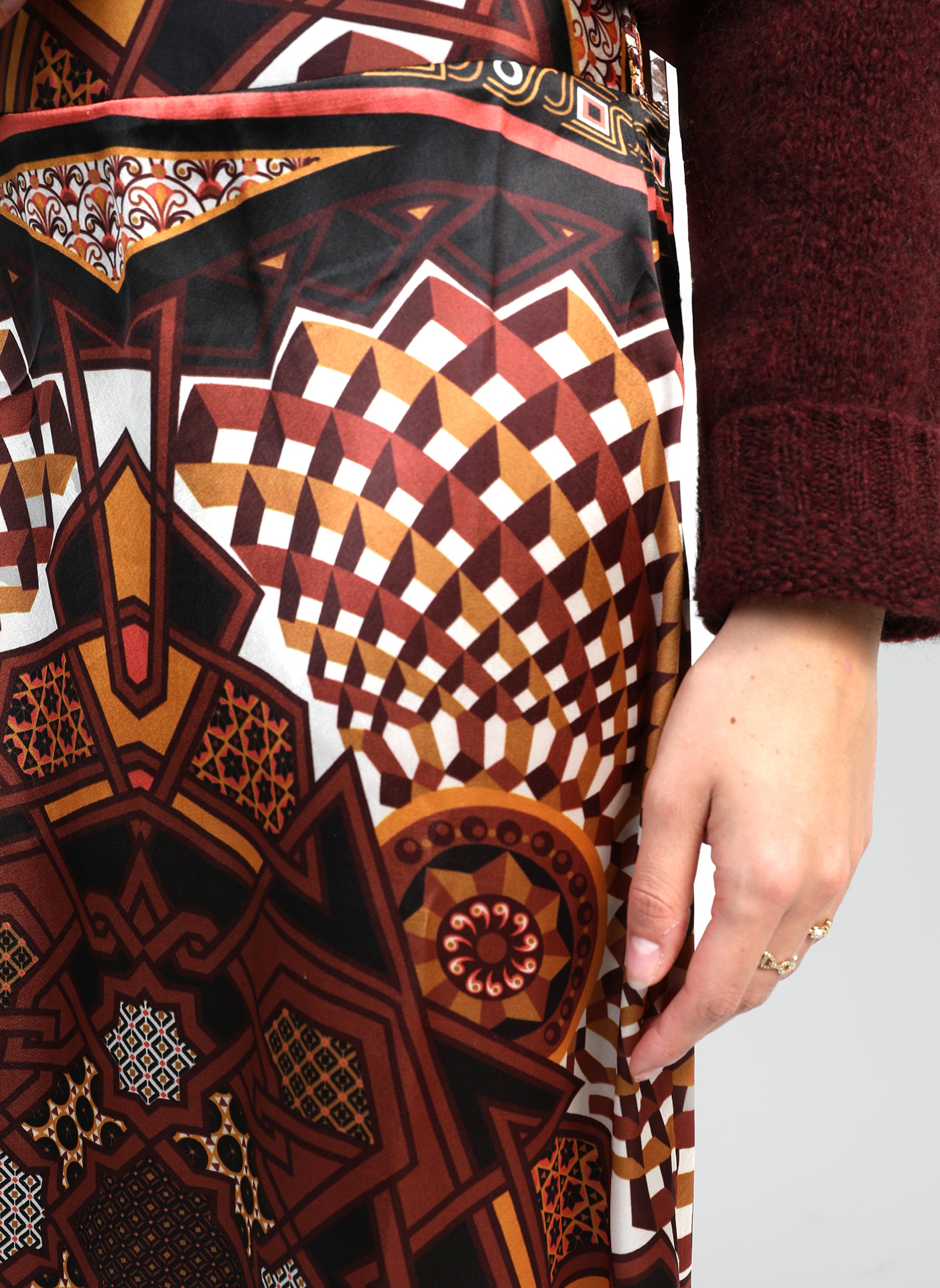 JUPE LONGUE ROBY kalei caramel