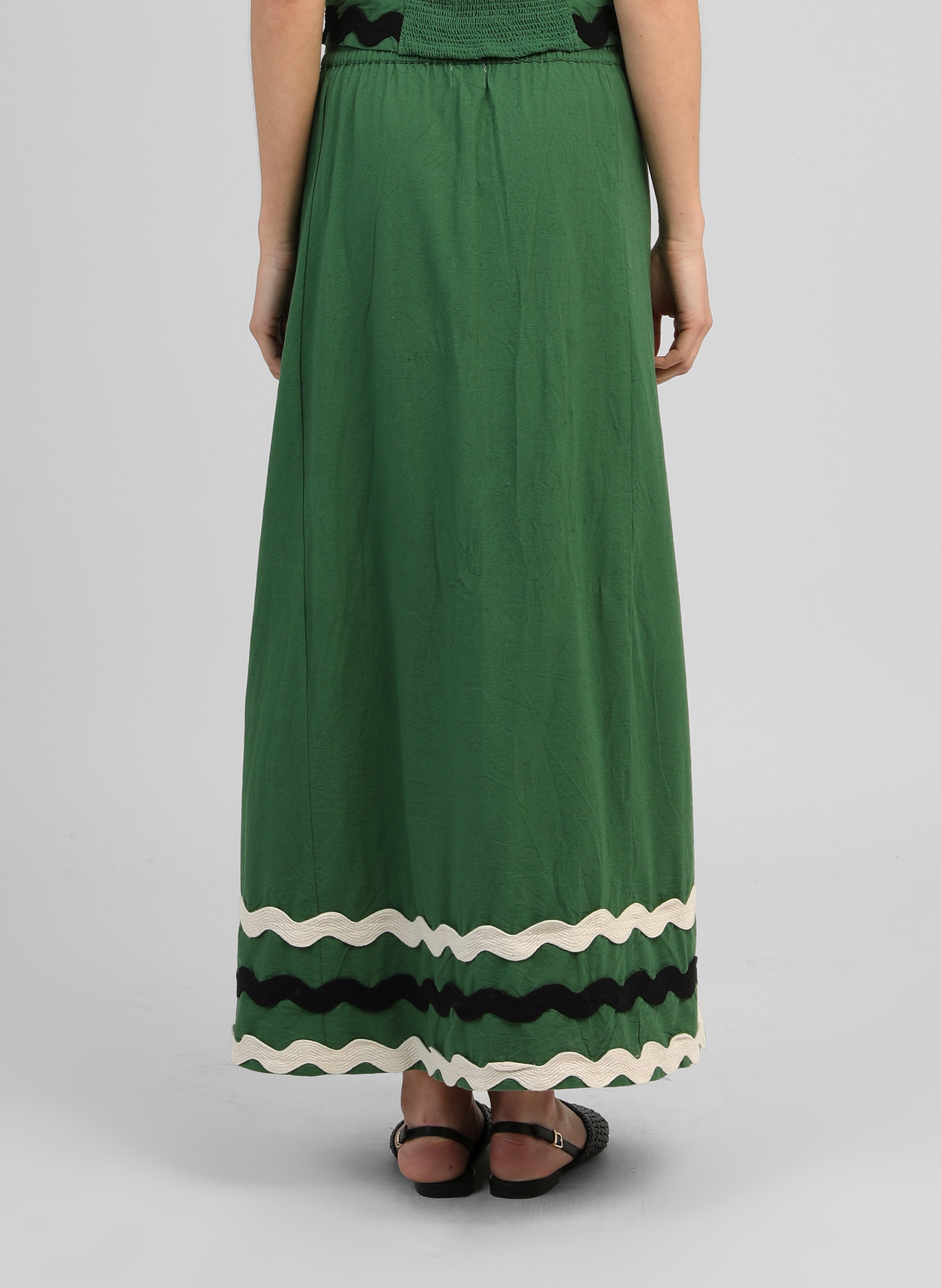 JUPE LONGUE ROLINE vert