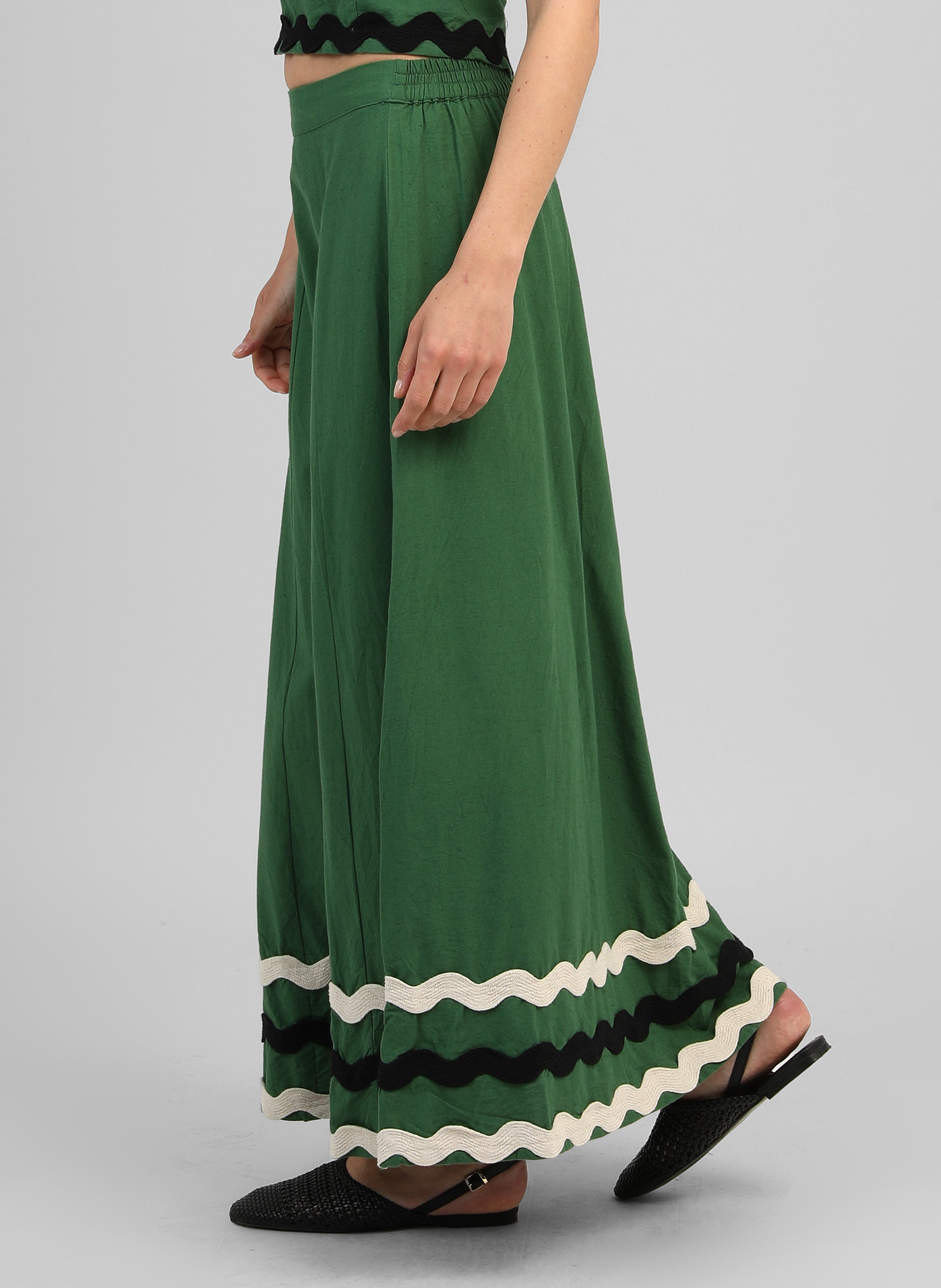 JUPE LONGUE ROLINE vert
