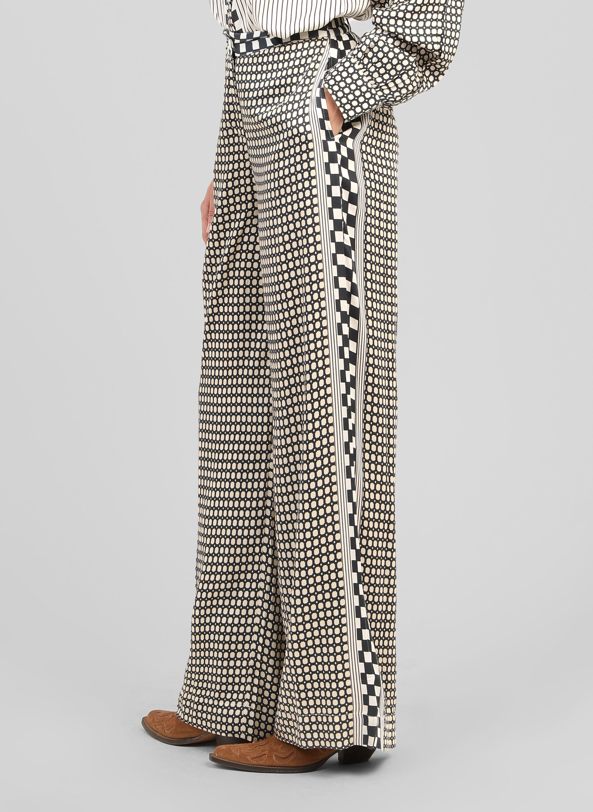 PANTALON ROMYLANE graphilo ecru