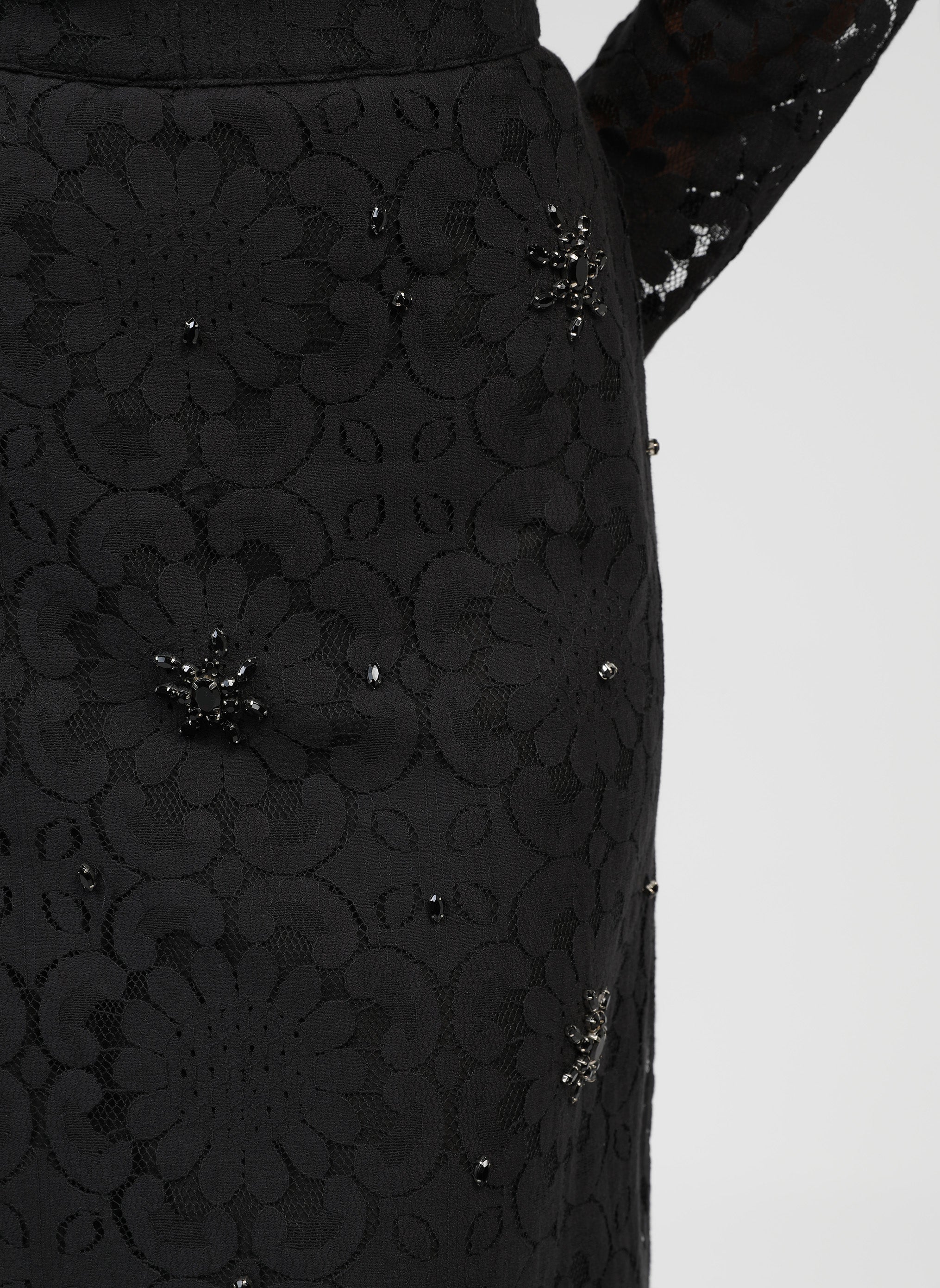 JUPE MIDI ROSALE noir