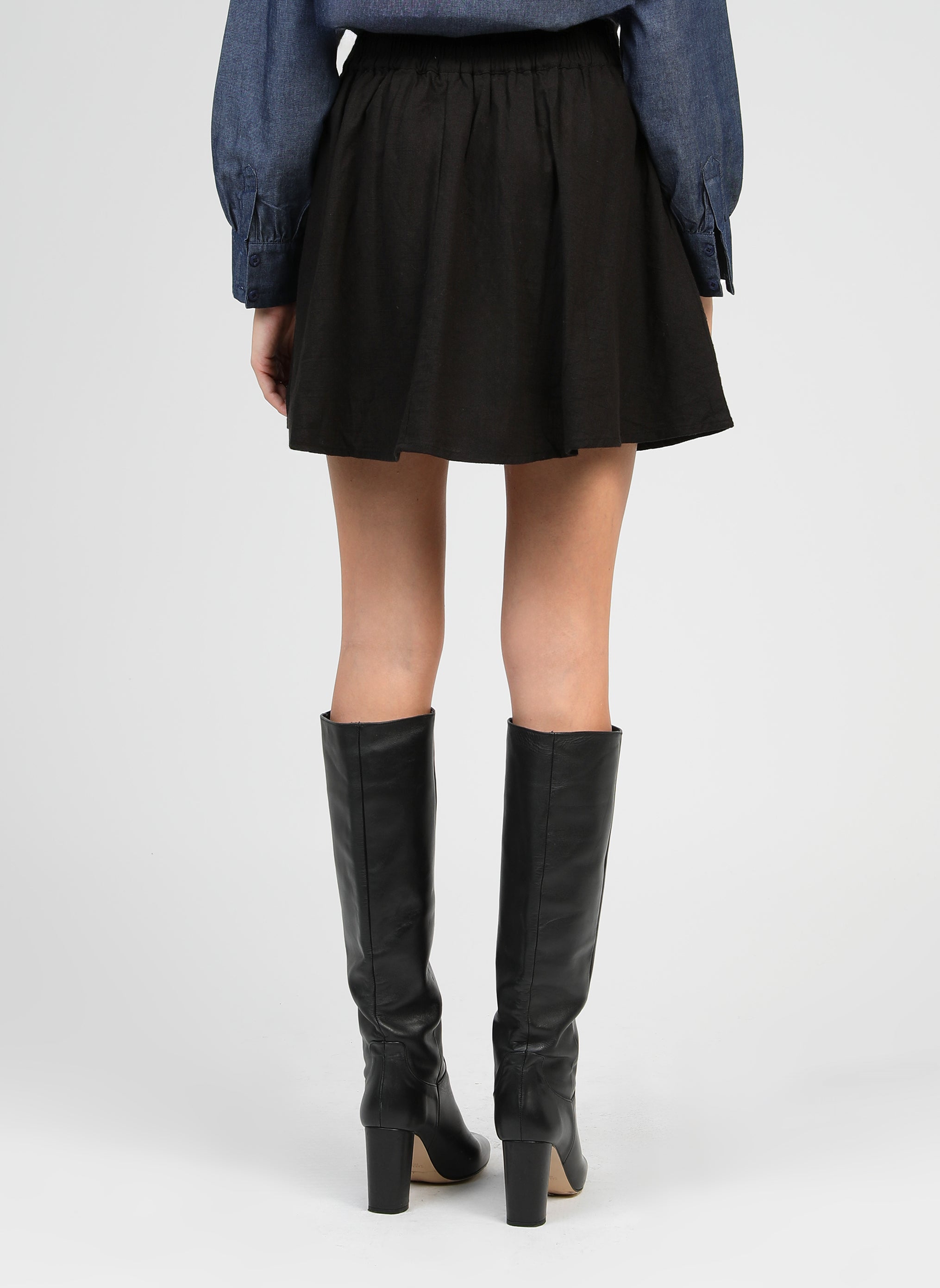 JUPE COURTE ROSALIA noir