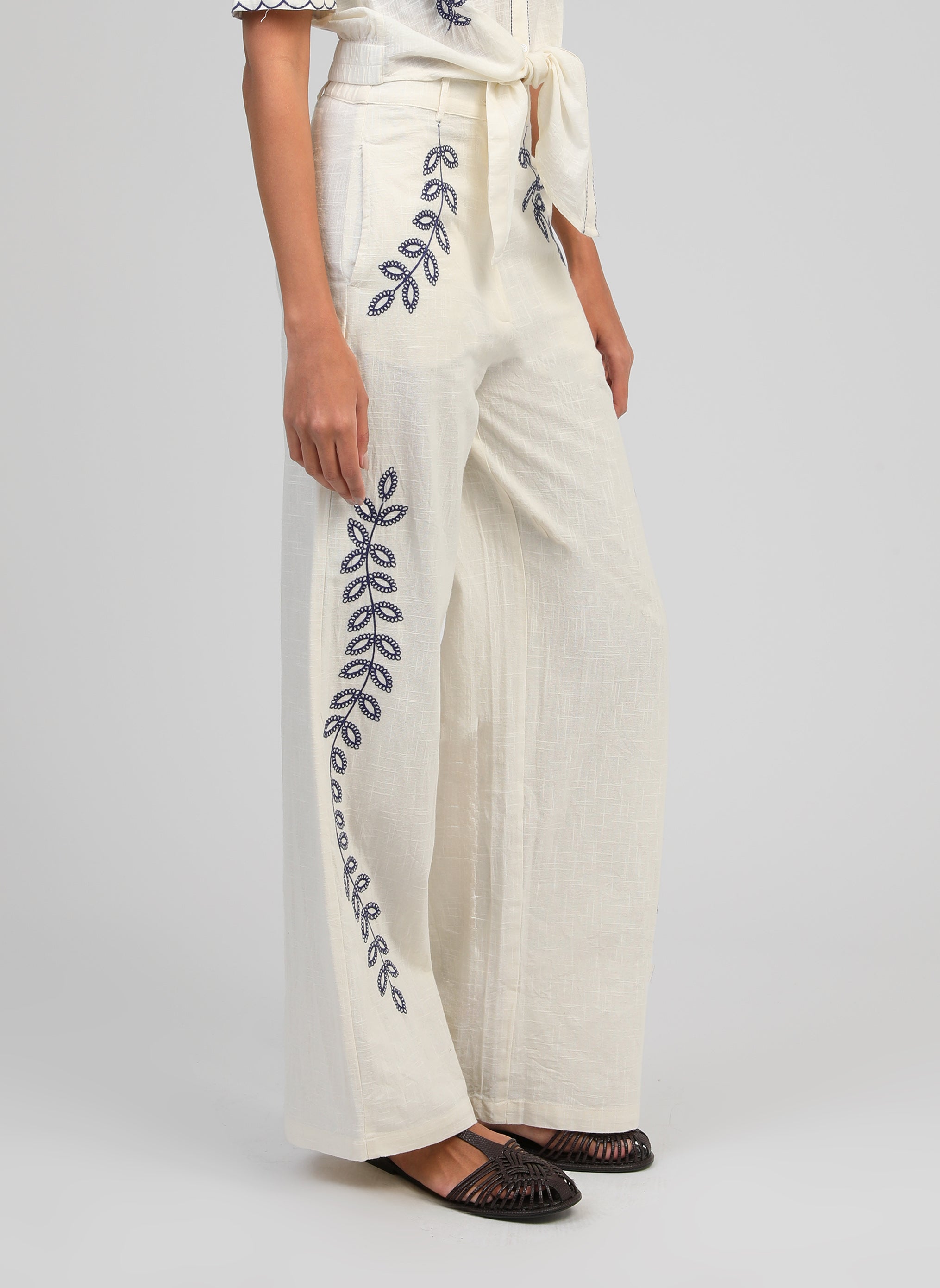 PANTALON ROSSALIE ecru