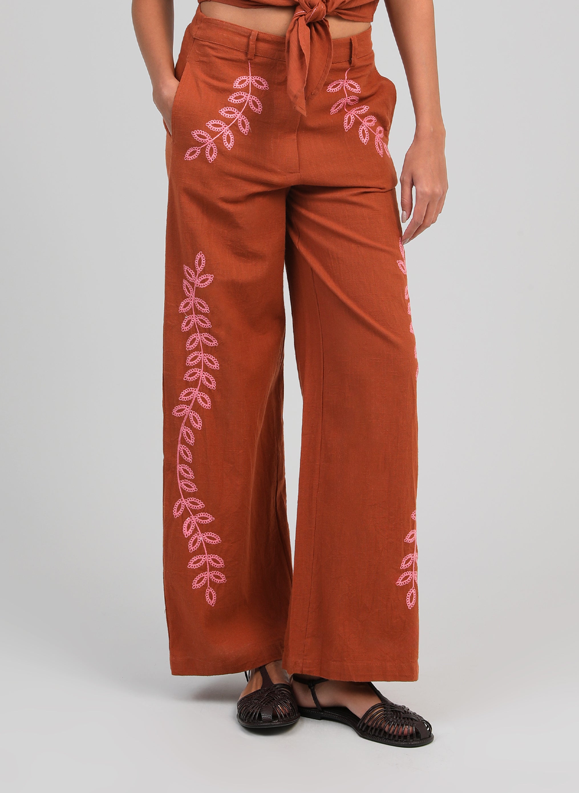 PANTALON ROSSALIE caramel