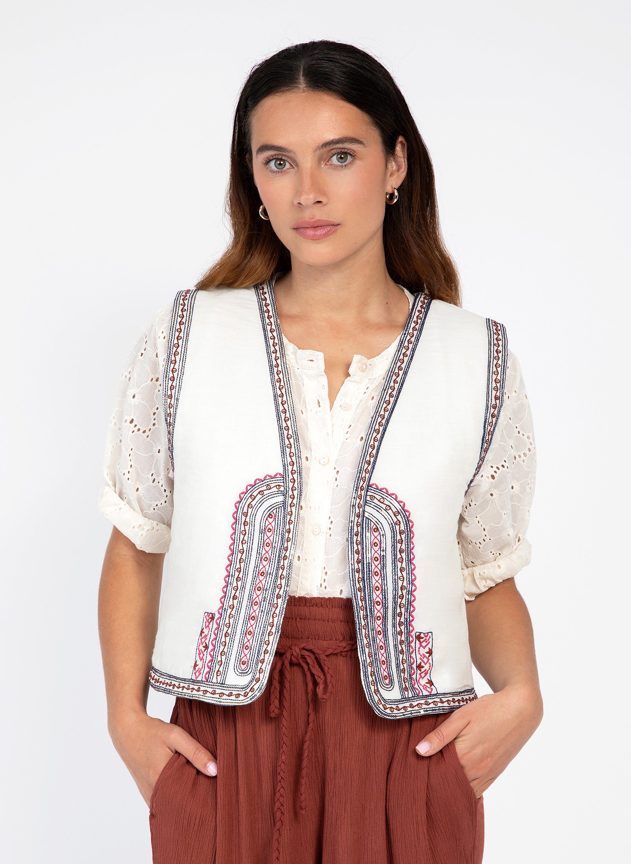 CHAQUETA SALOMA crudo