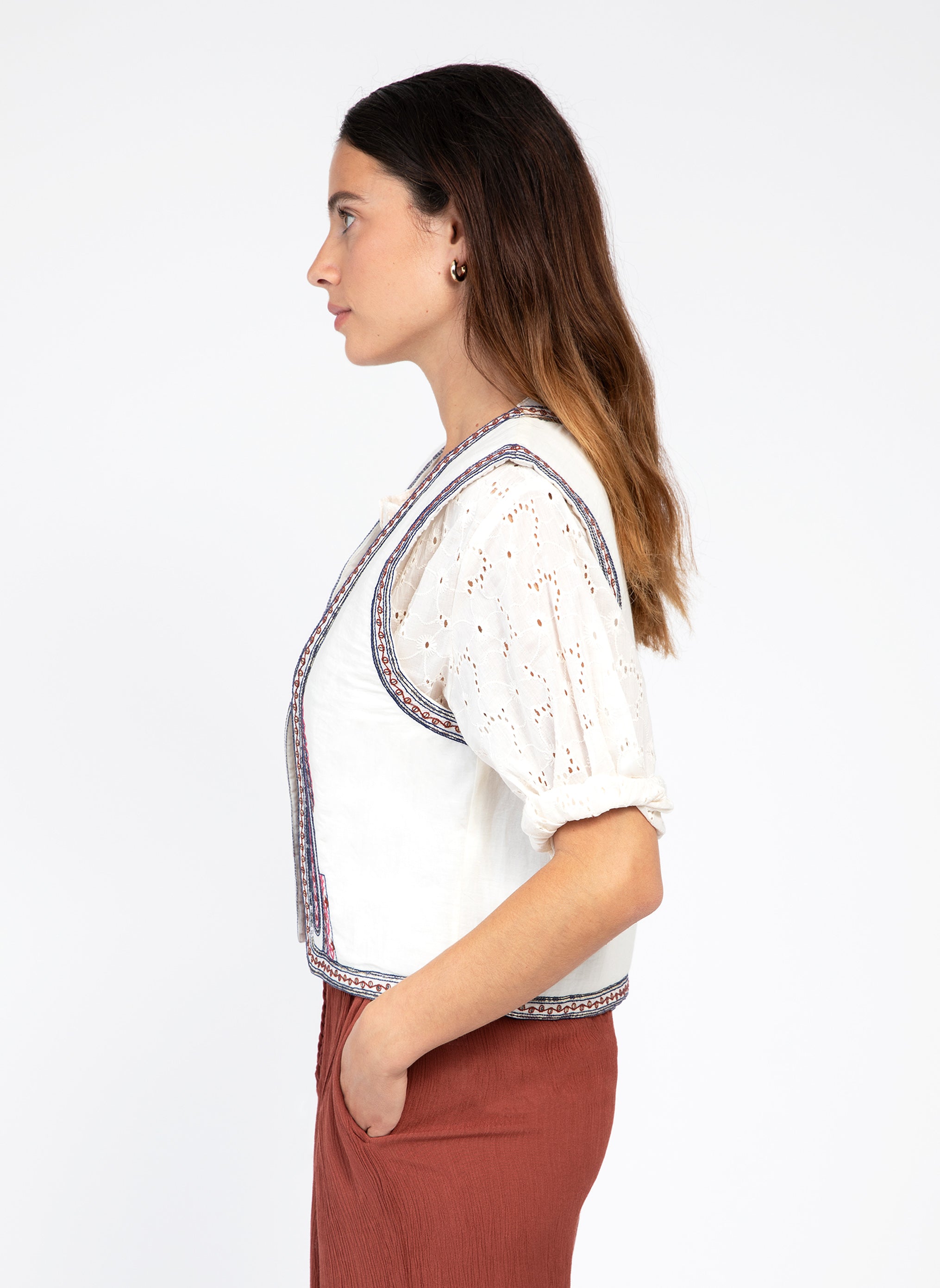 CHAQUETA SALOMA crudo