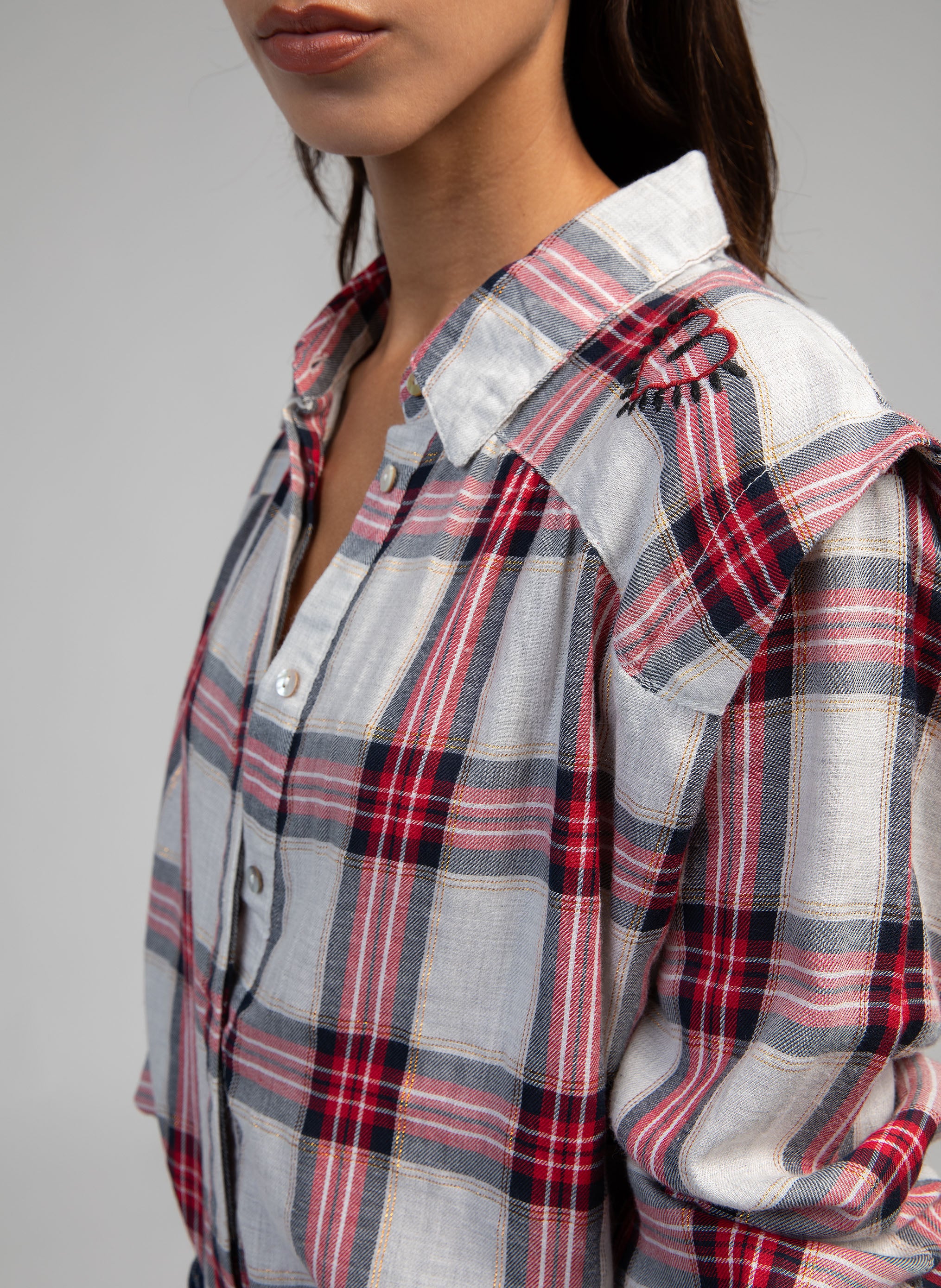 CHEMISE SALOMIA rouge