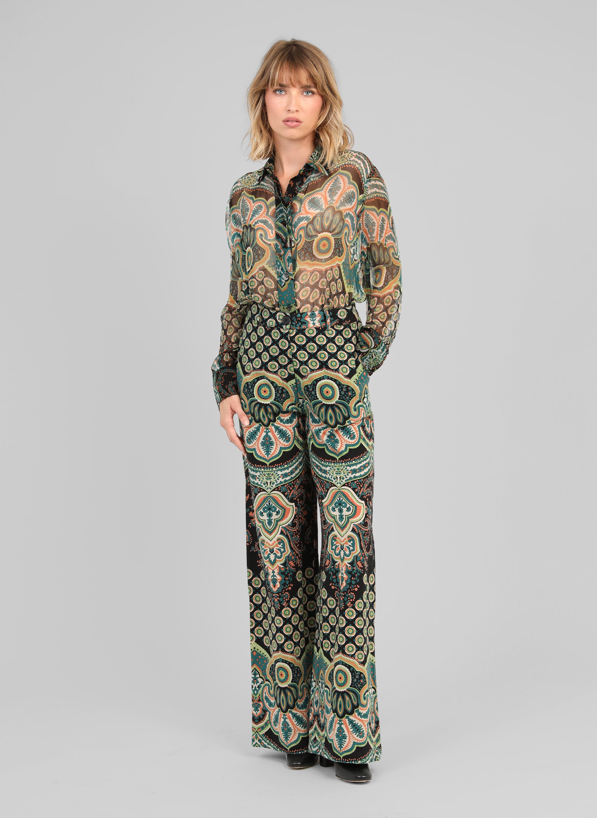 CHEMISE SARILA balmera turquoise