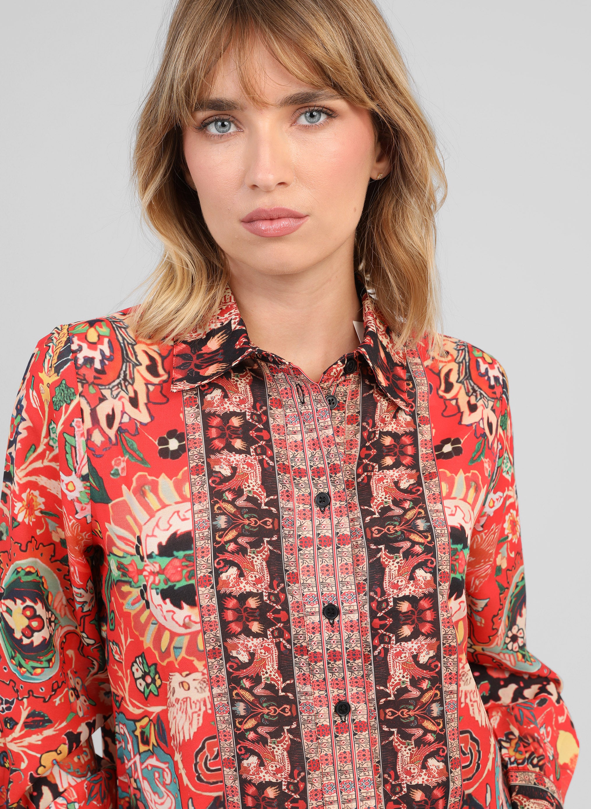 CHEMISE SARINA aubussy rouge