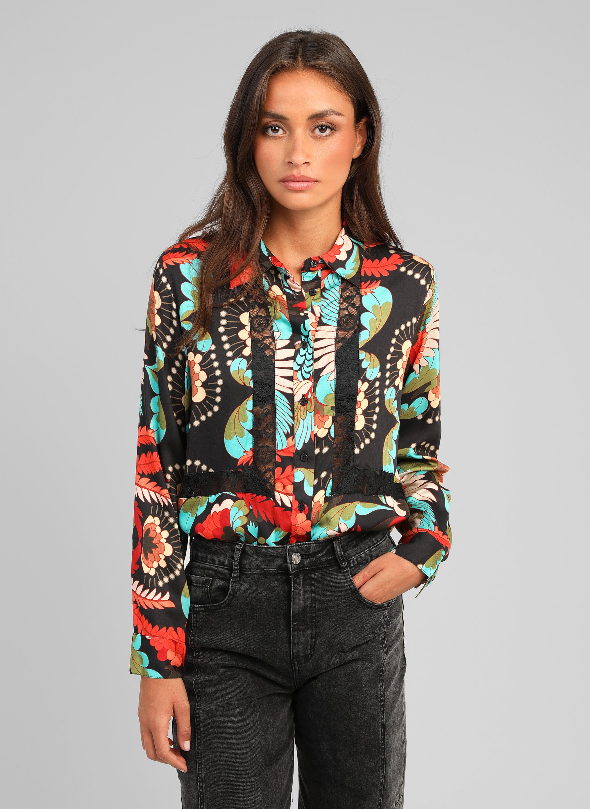 CHEMISE SARLANA fanyla noir