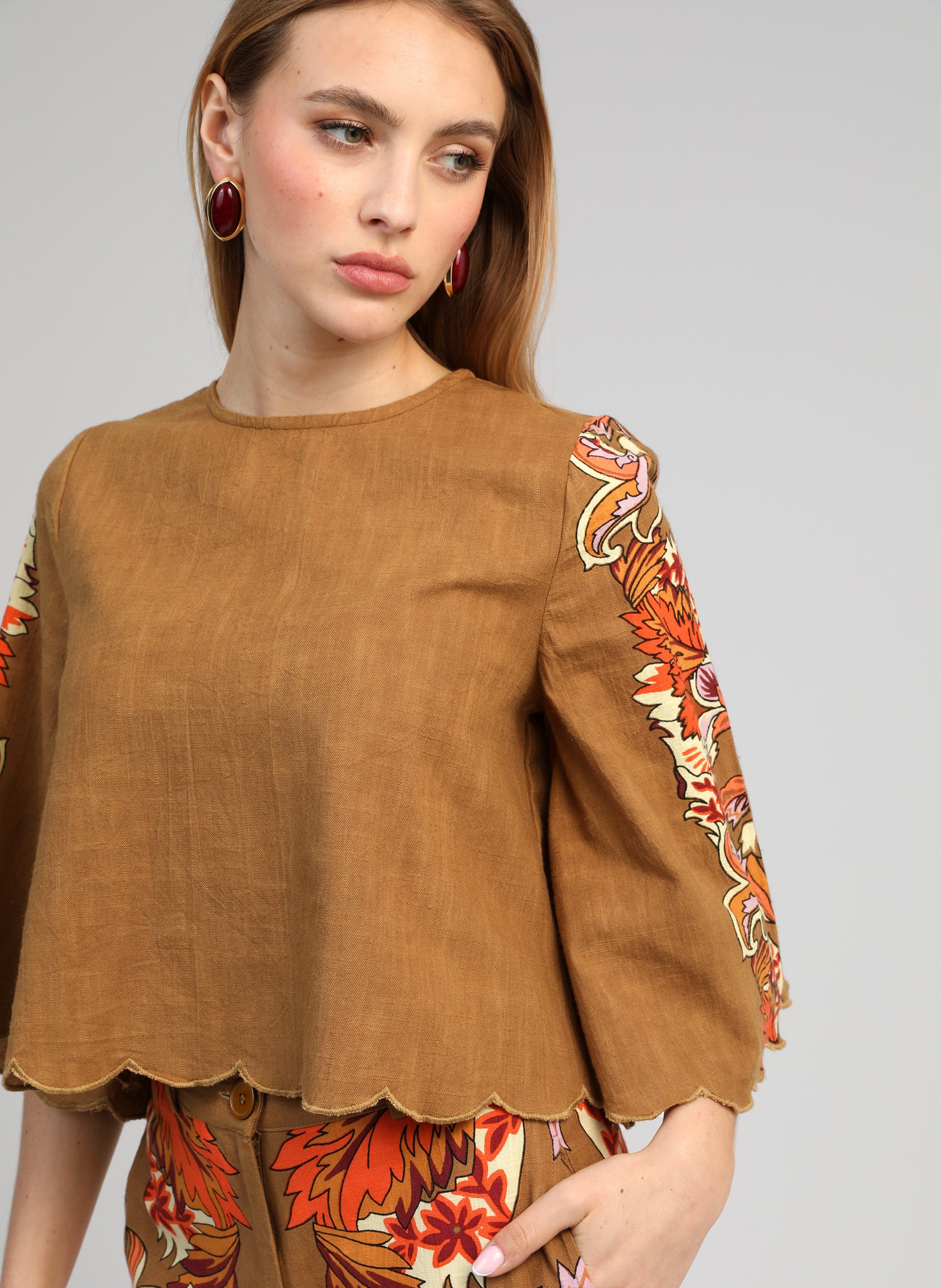 BLOUSE SEBY pachama olive