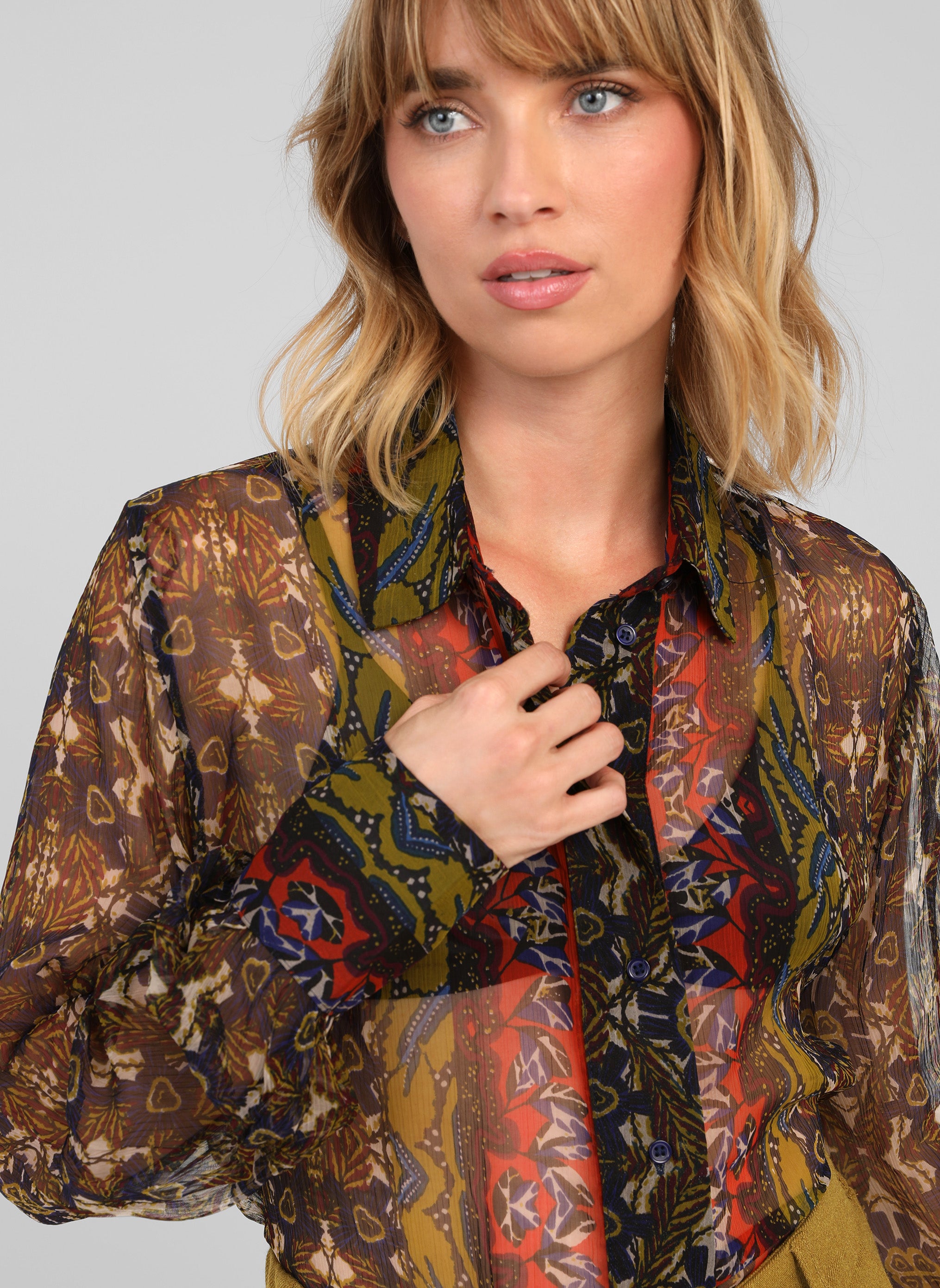 CHEMISE SARILA feria olive