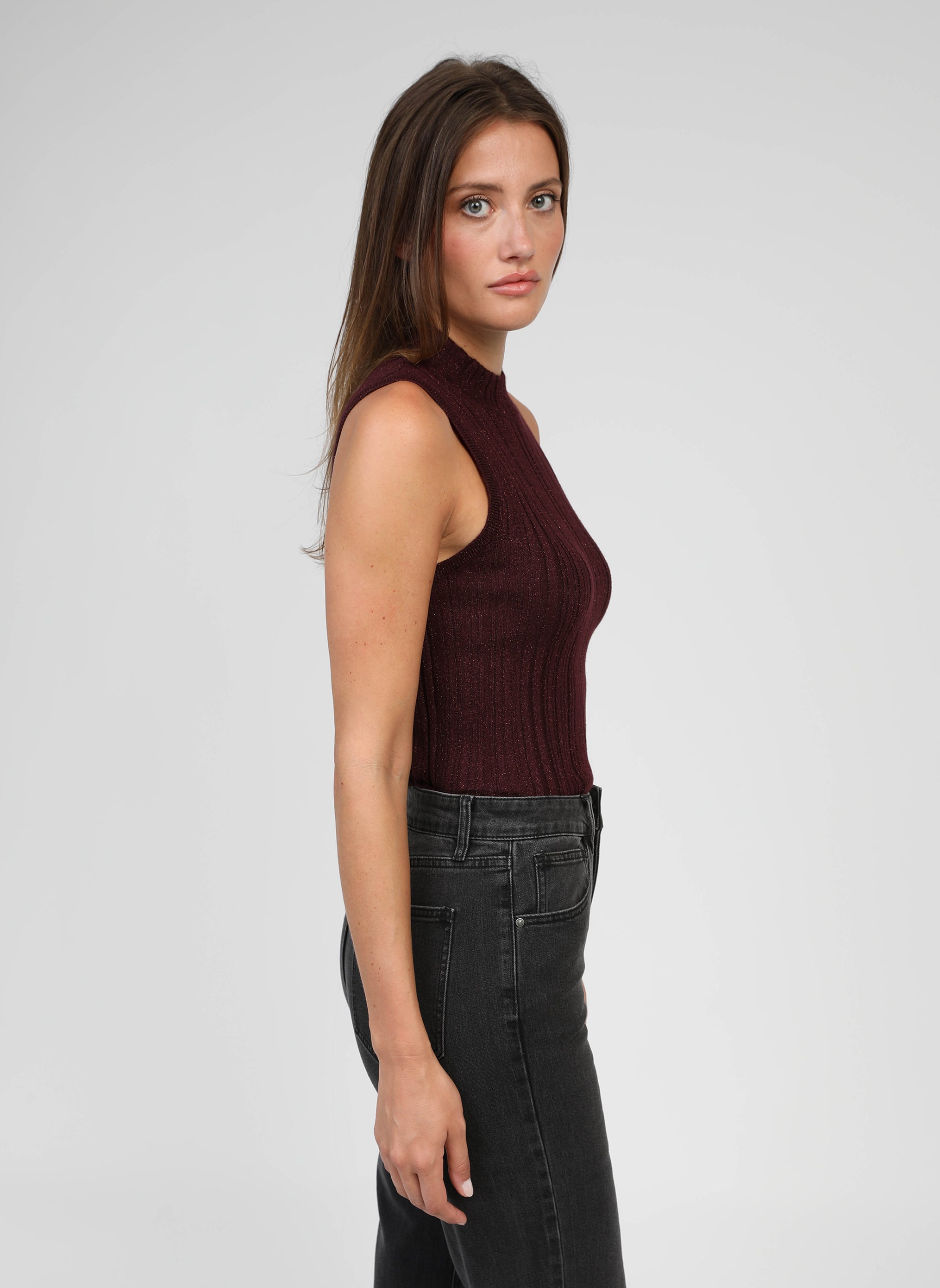 DEBARDEUR LUXIE prune