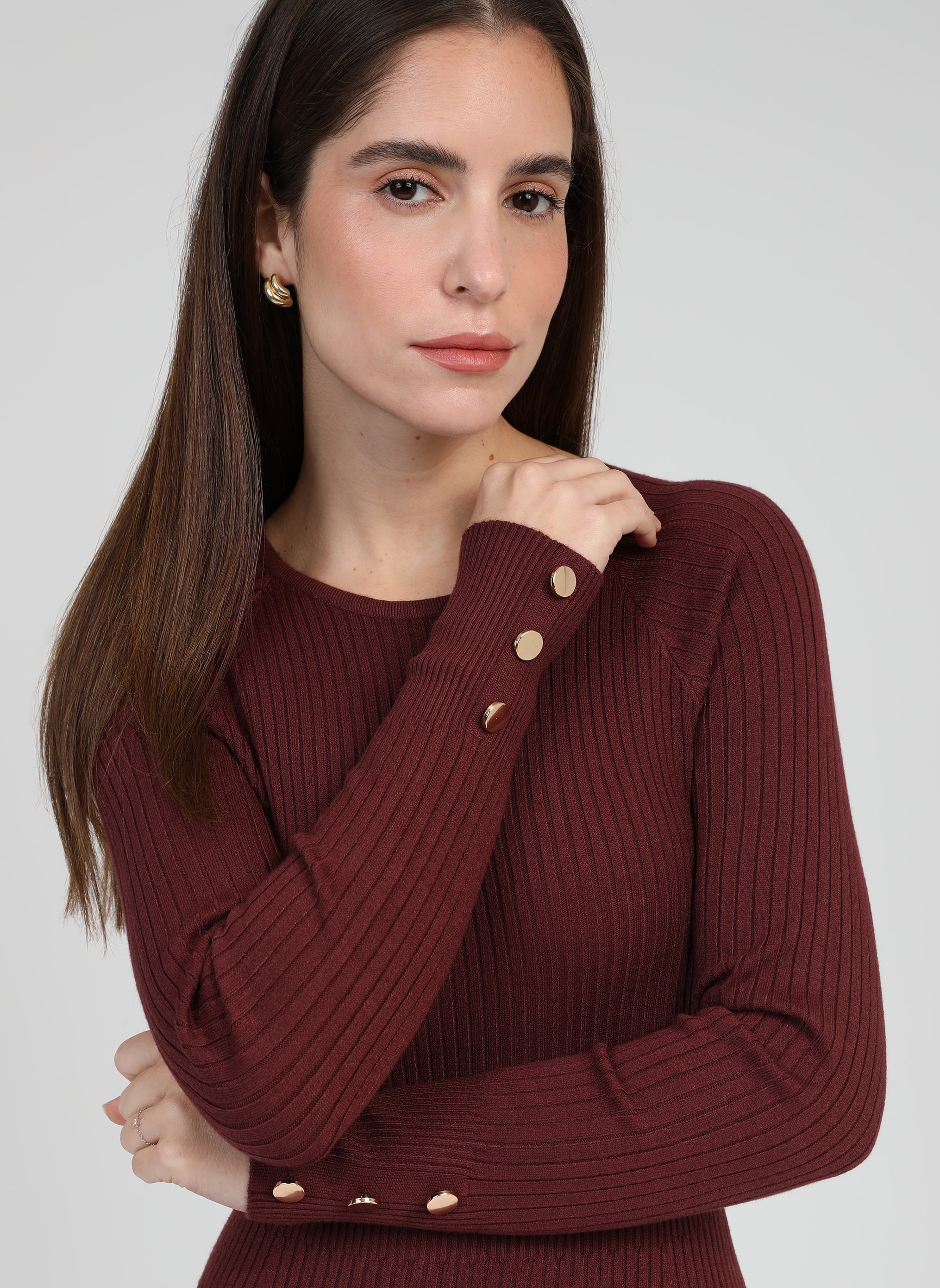 ROBE MIDI NAKA grenat