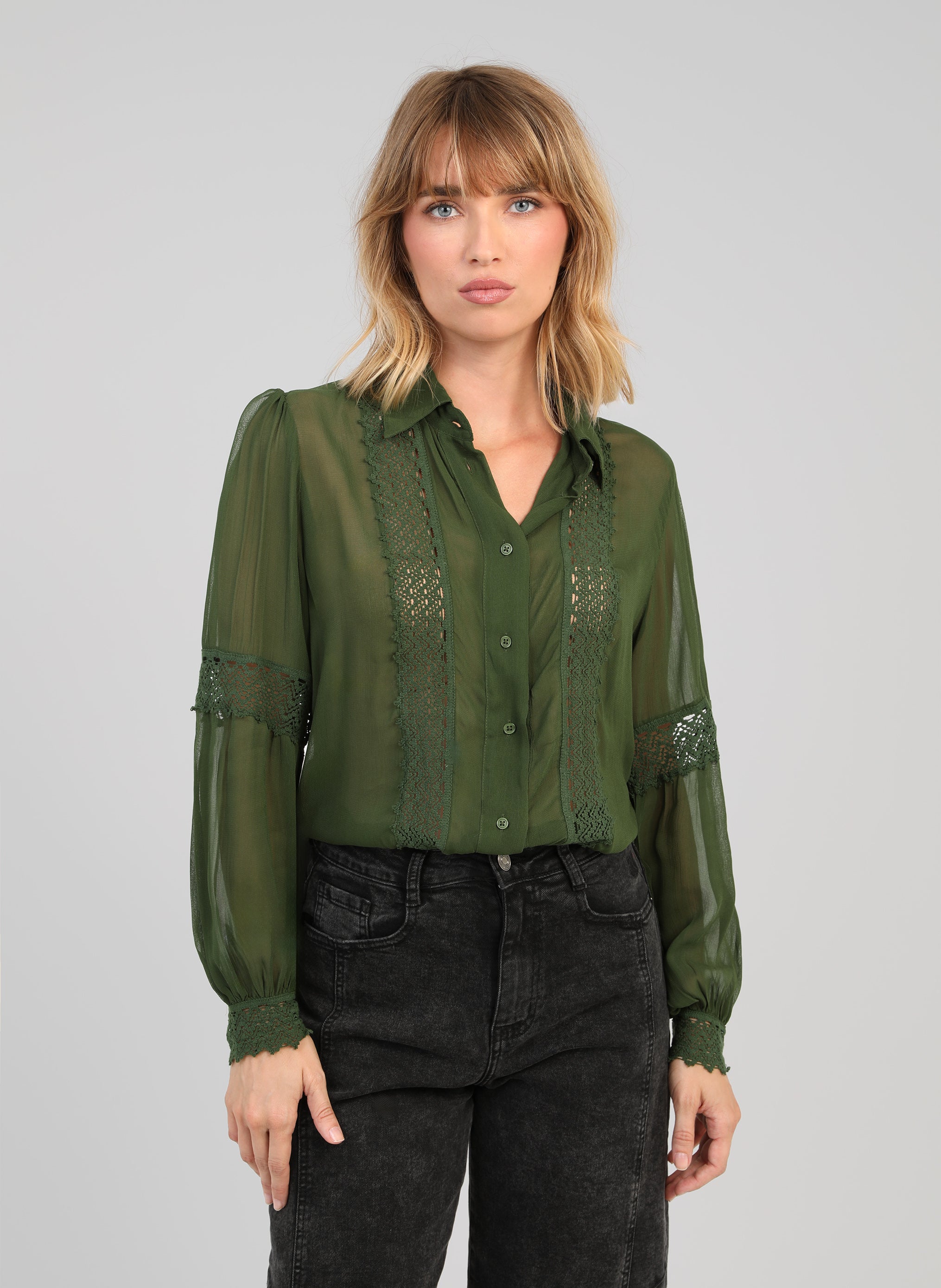 CHEMISE SIDONY vert