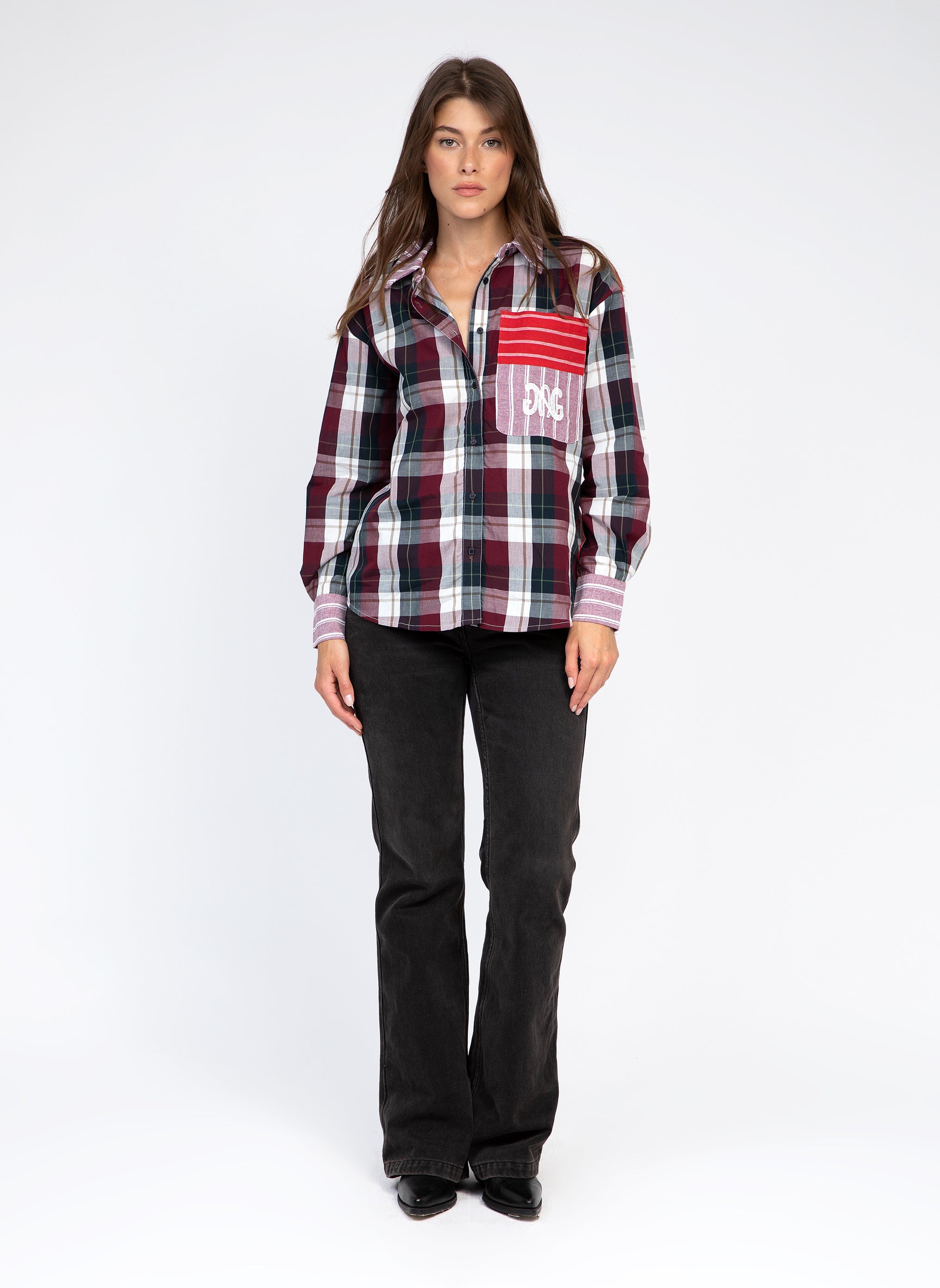 CHEMISE SISSYNA grenat