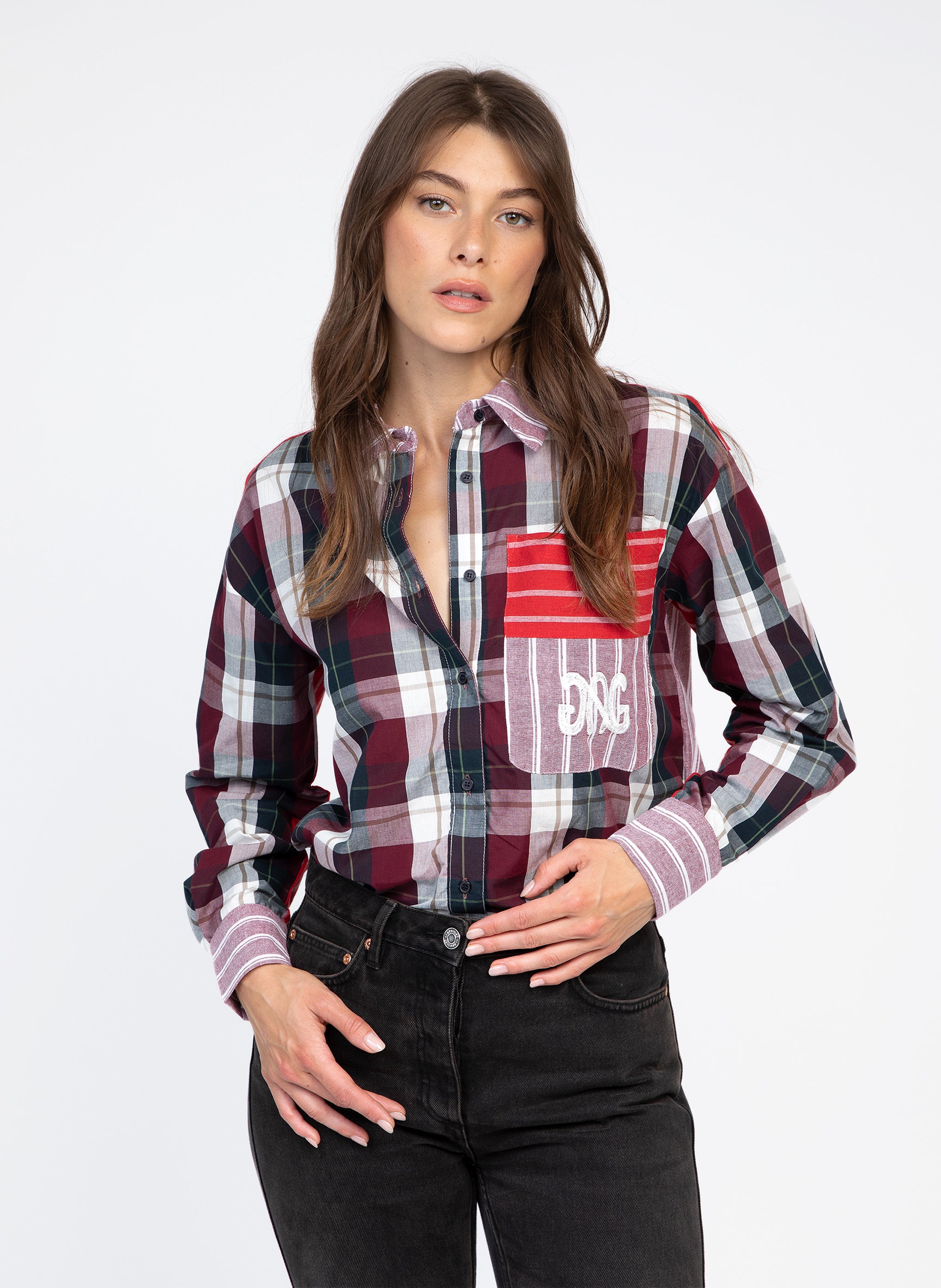 CHEMISE SISSYNA grenat