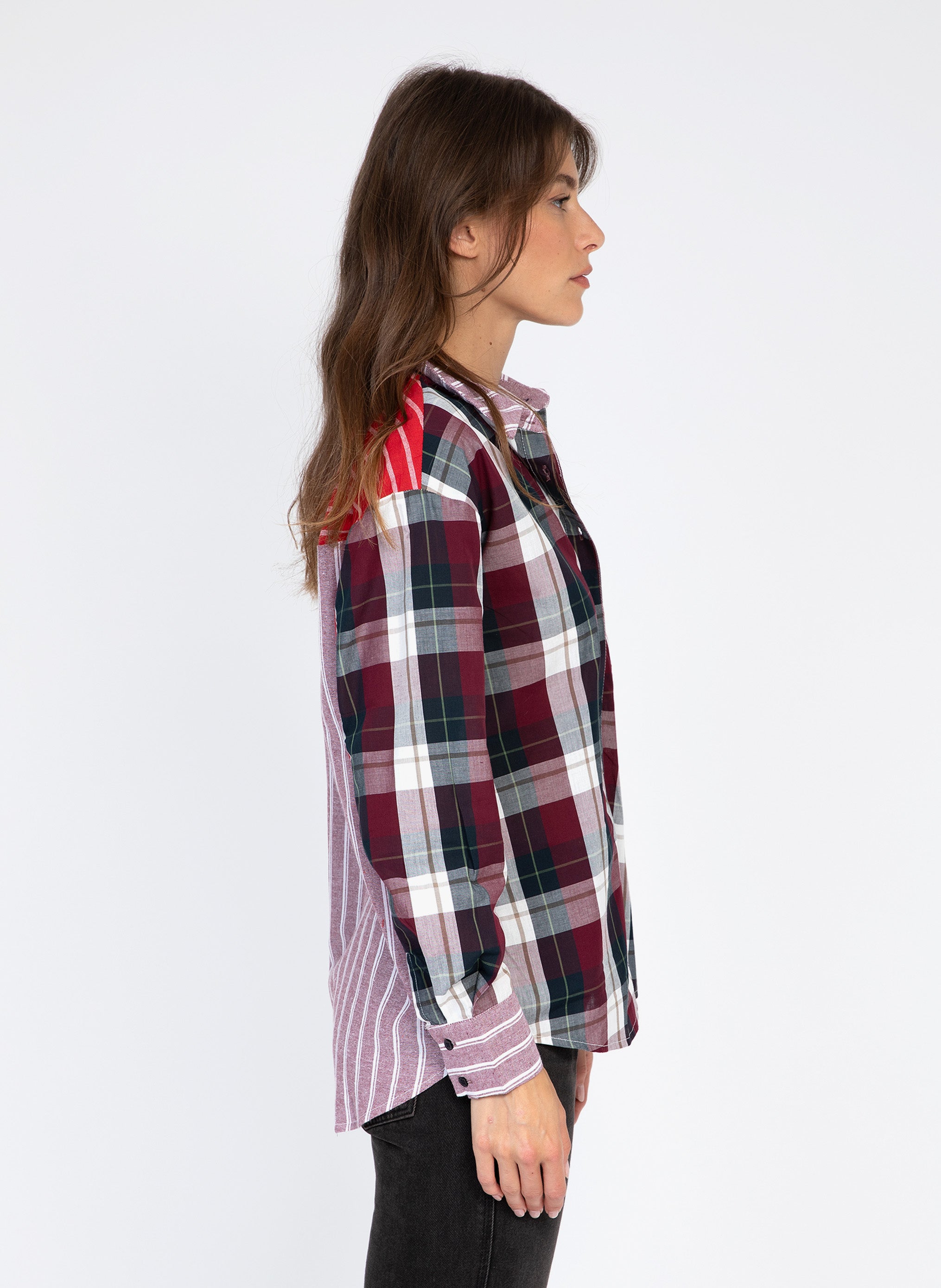 CHEMISE SISSYNA grenat