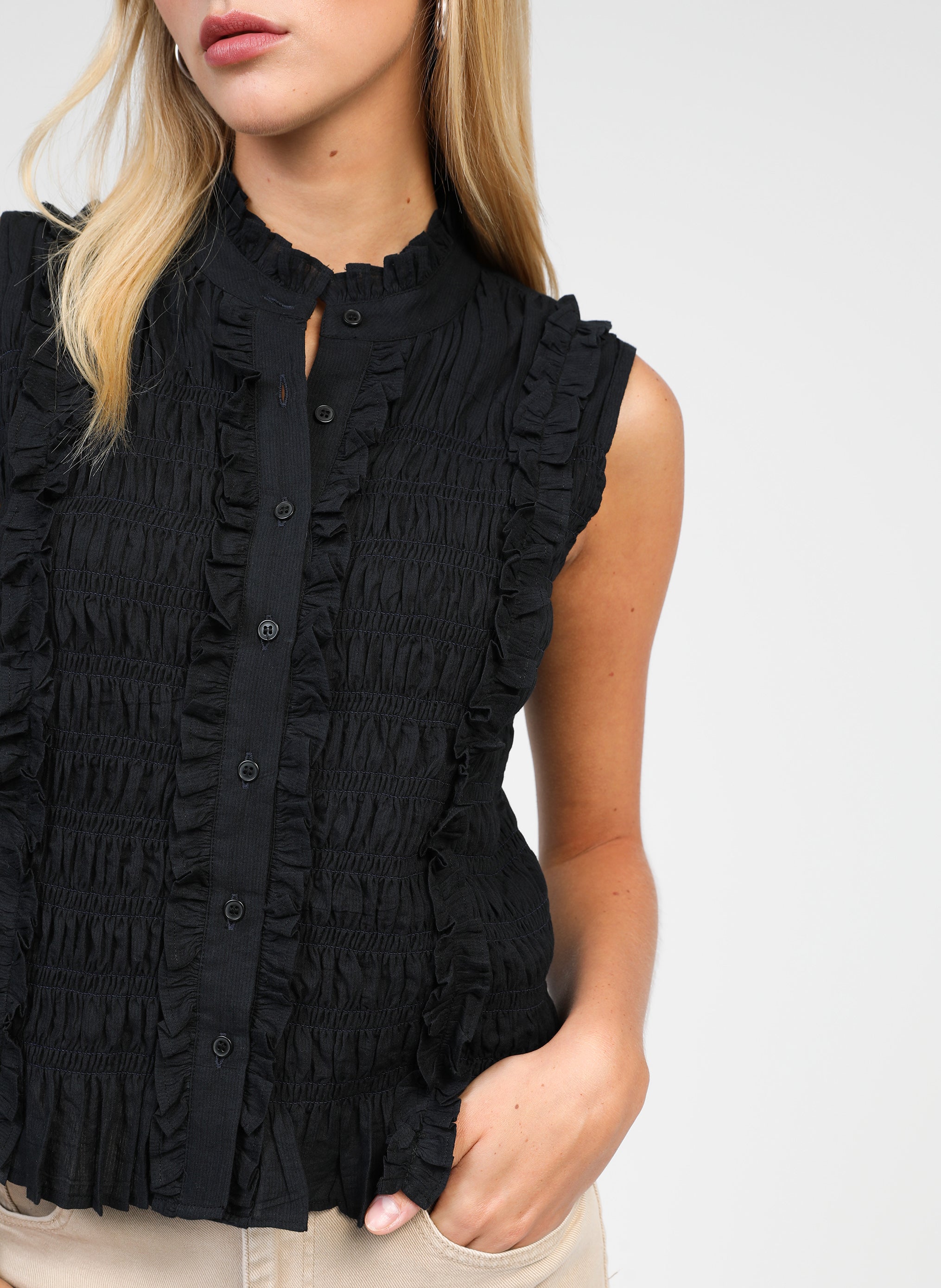 CHEMISE SLOANE noir