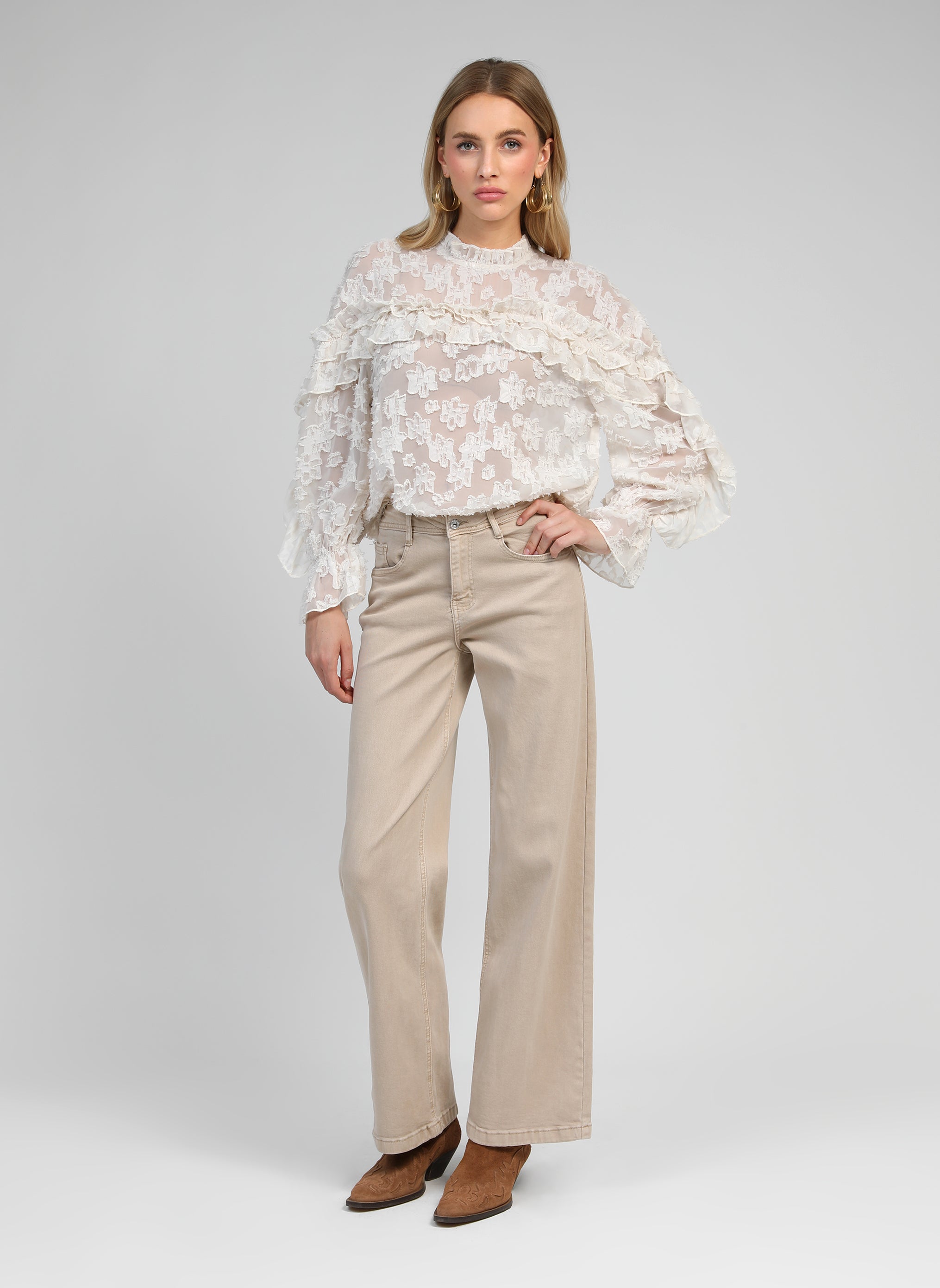 BLOUSE SOELY ecru