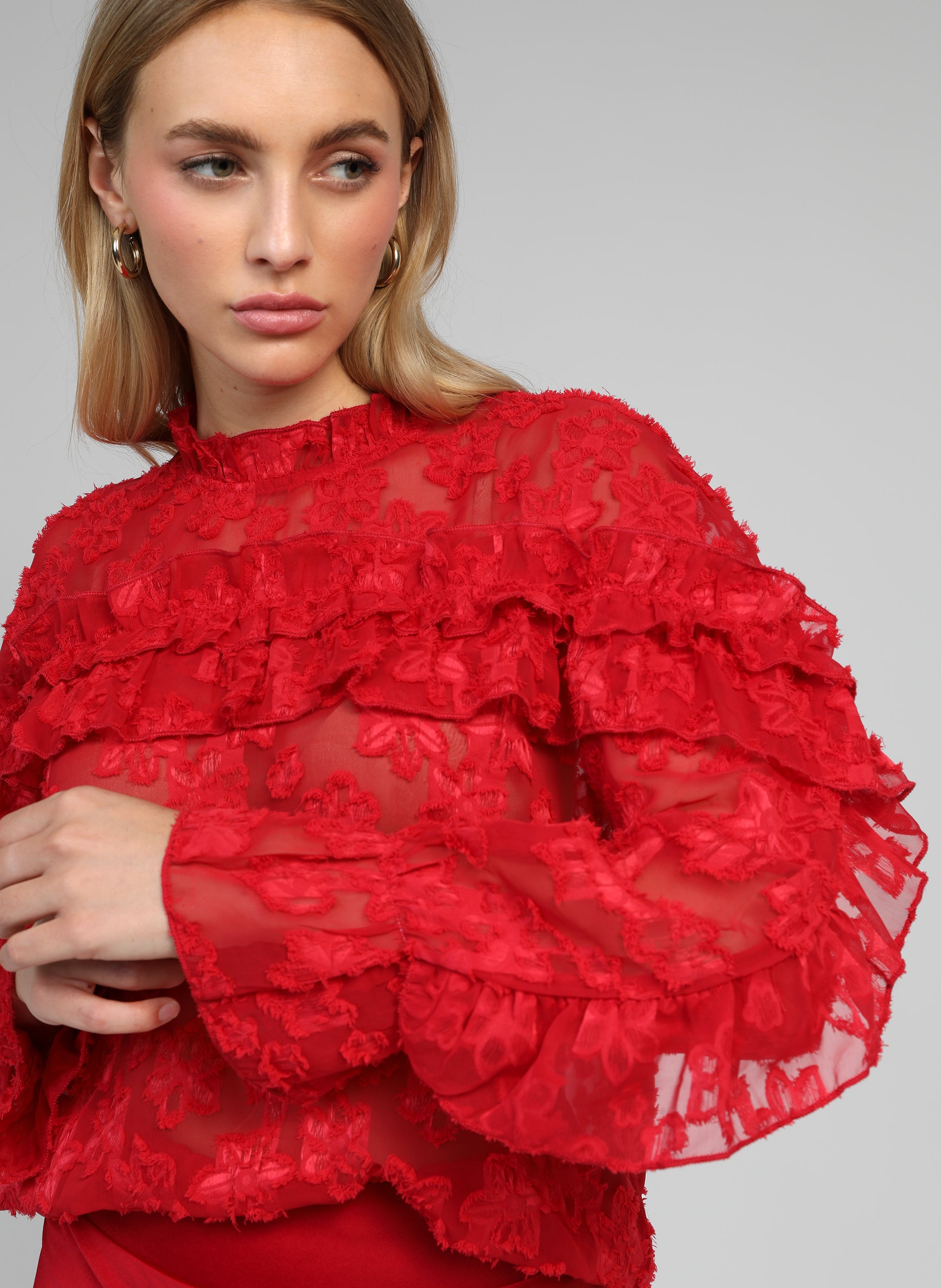 BLOUSE SOELY rouge
