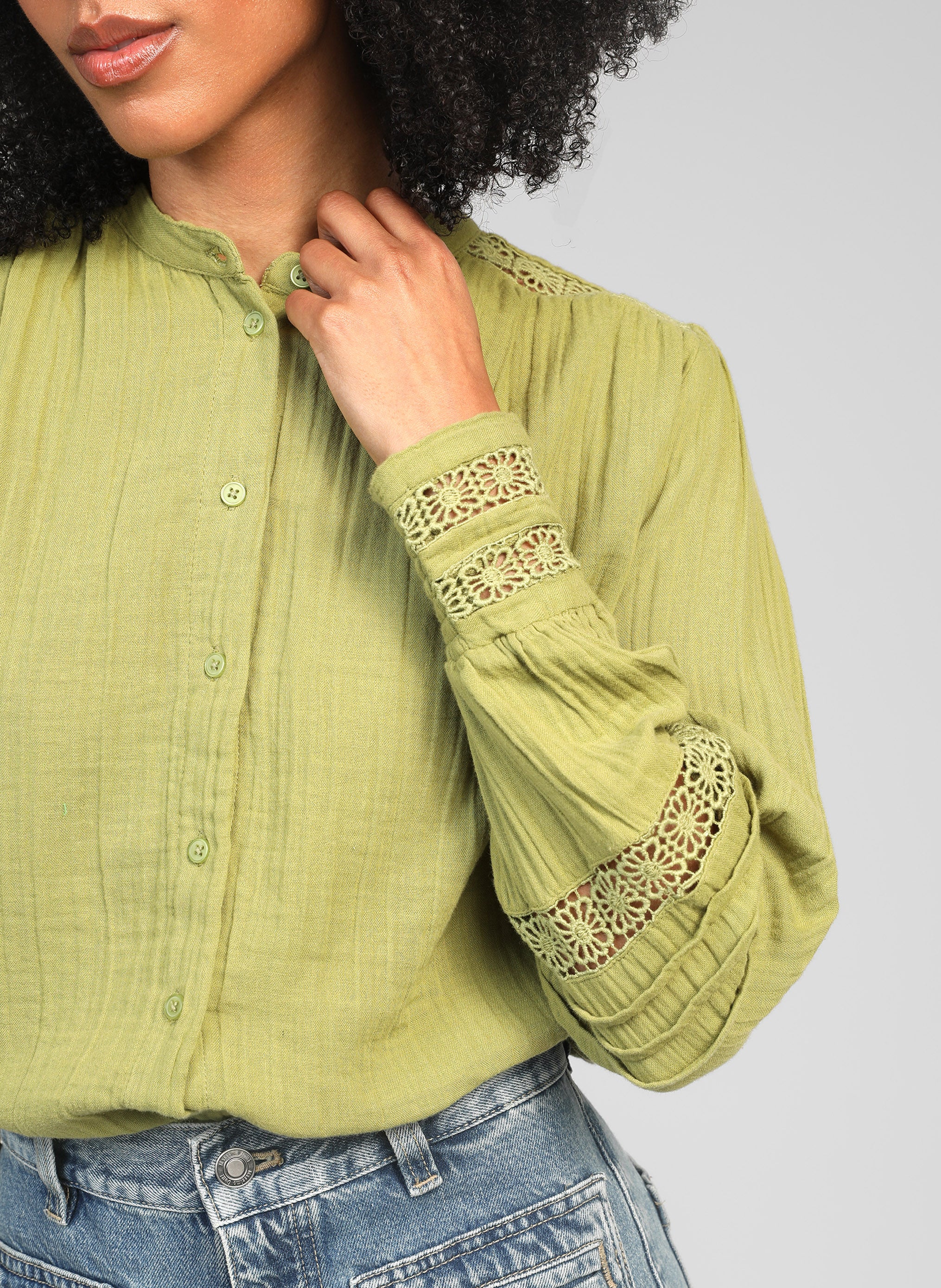 CHEMISE SOJANYLA tilleul