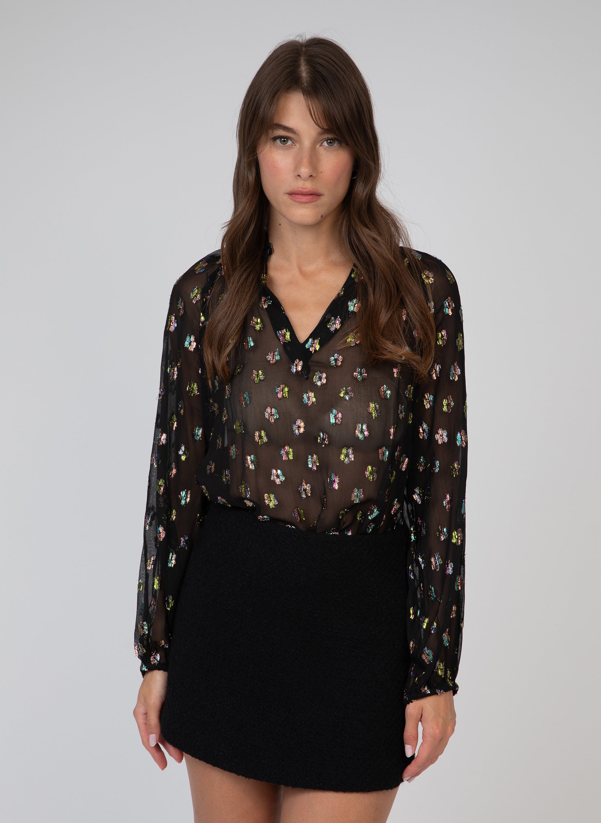 BLOUSE SOUELLA noir