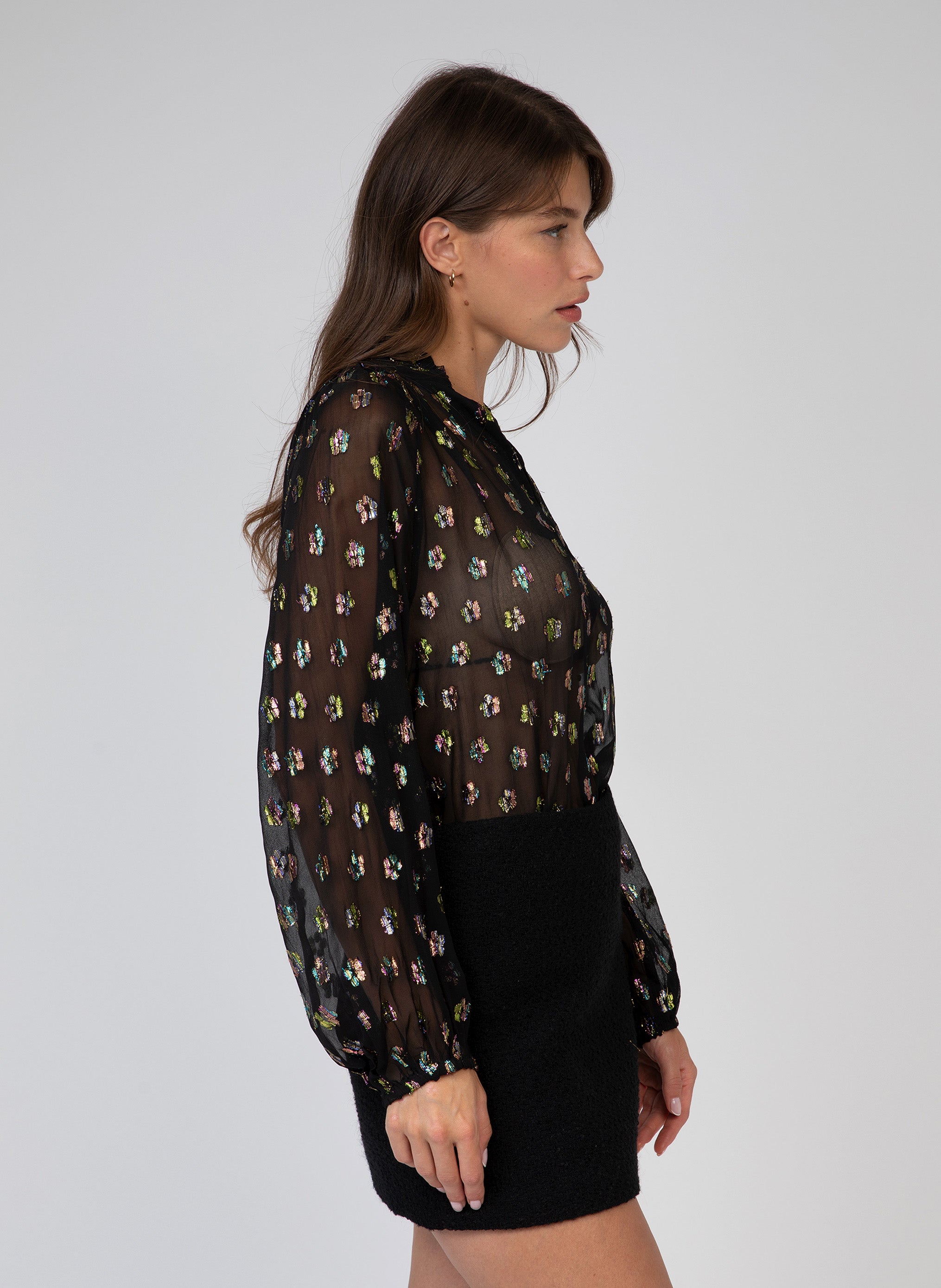 BLOUSE SOUELLA noir