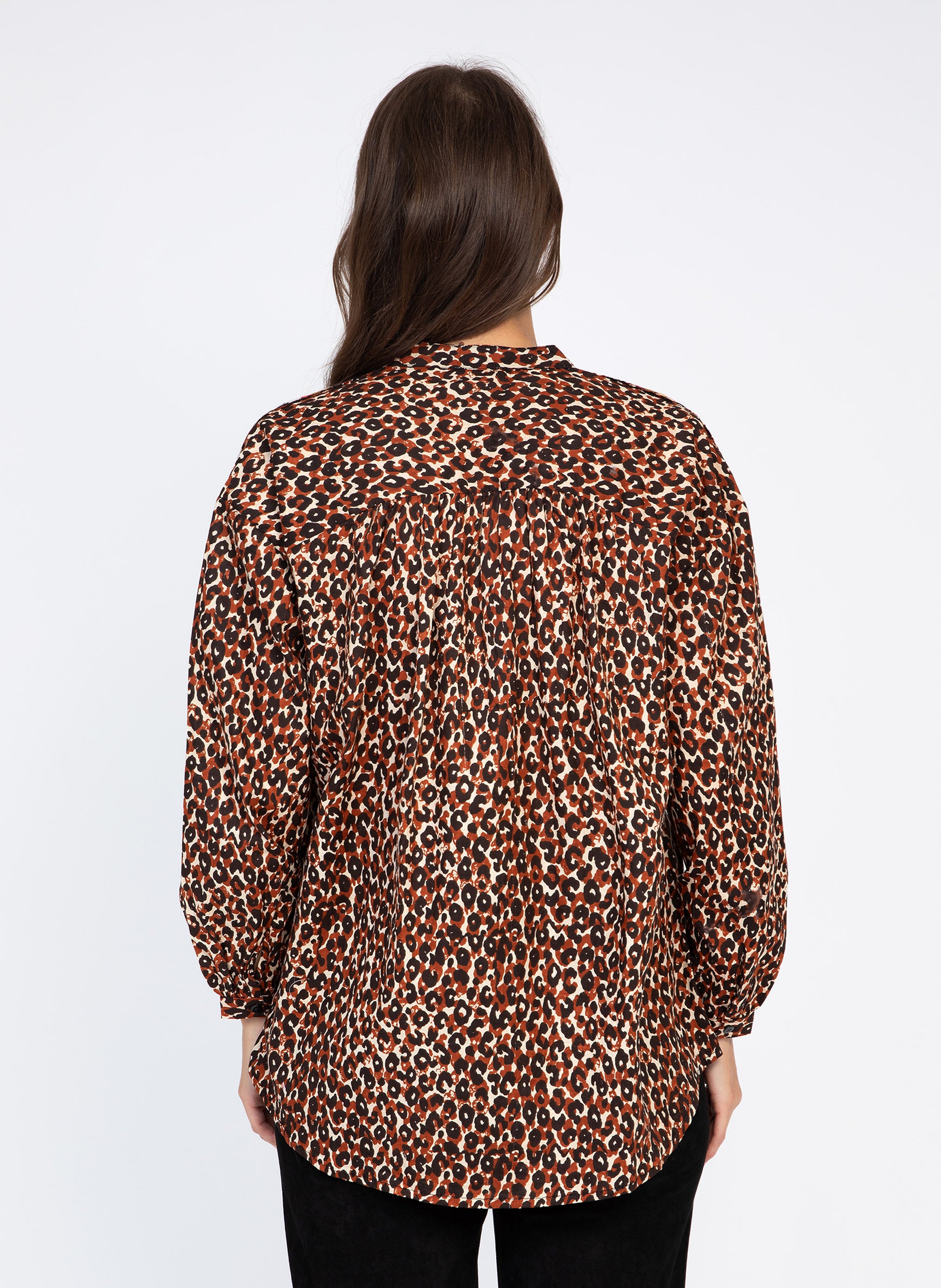 CHEMISE SOURIAMY leona chocolat