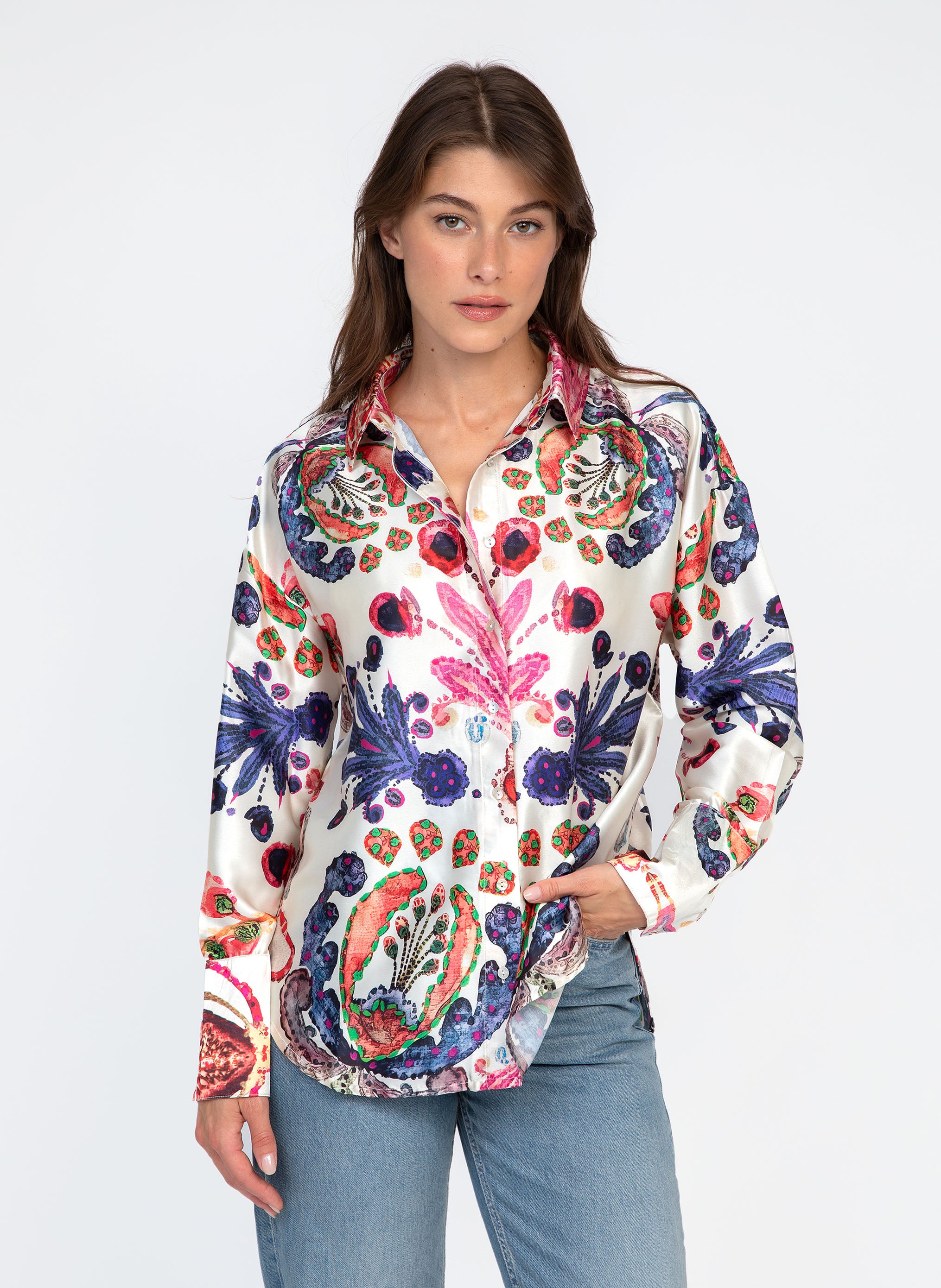 SYLVAIN CHEMISE feijoa ecru