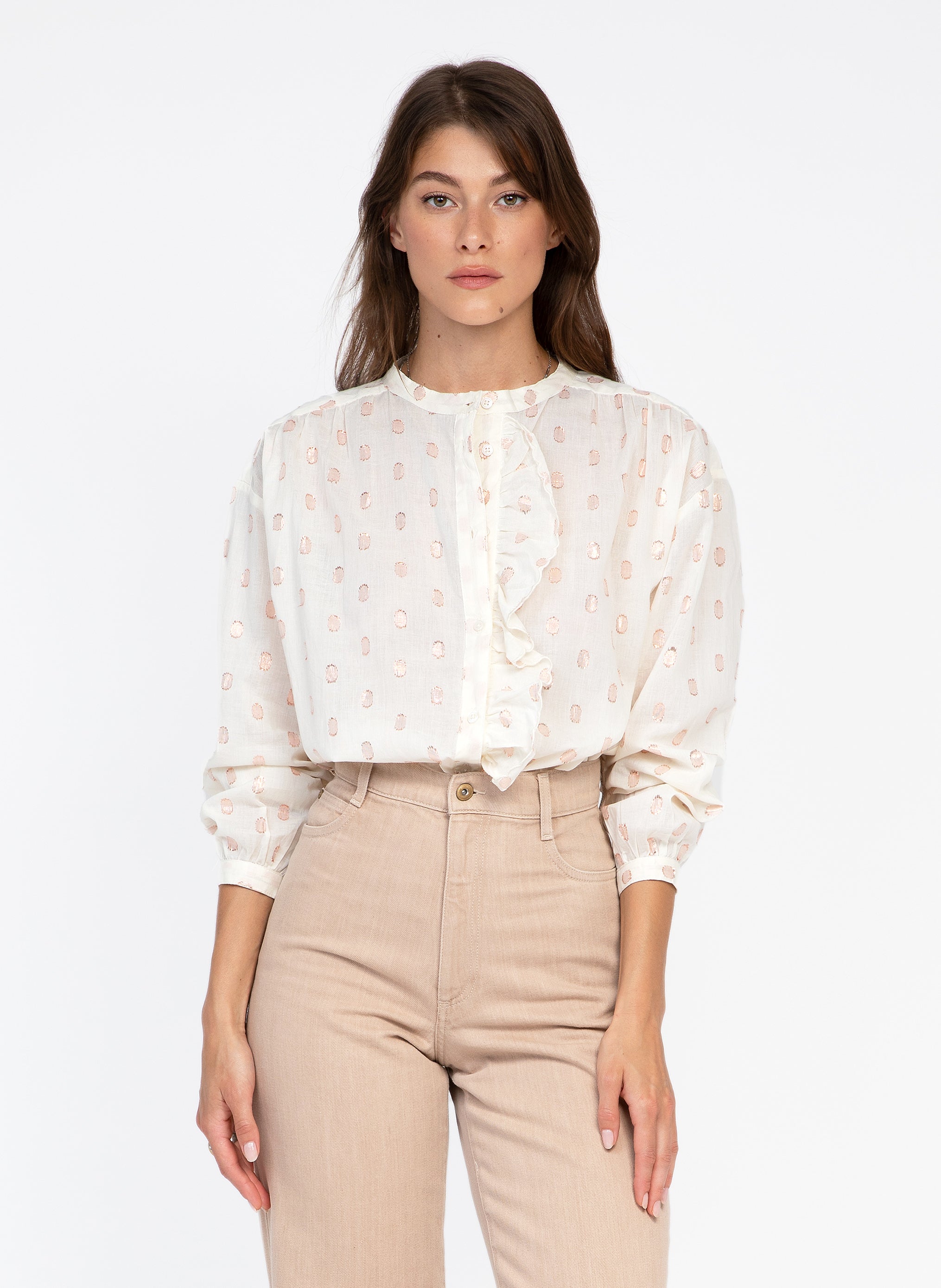 CHEMISE SYLVANY crème