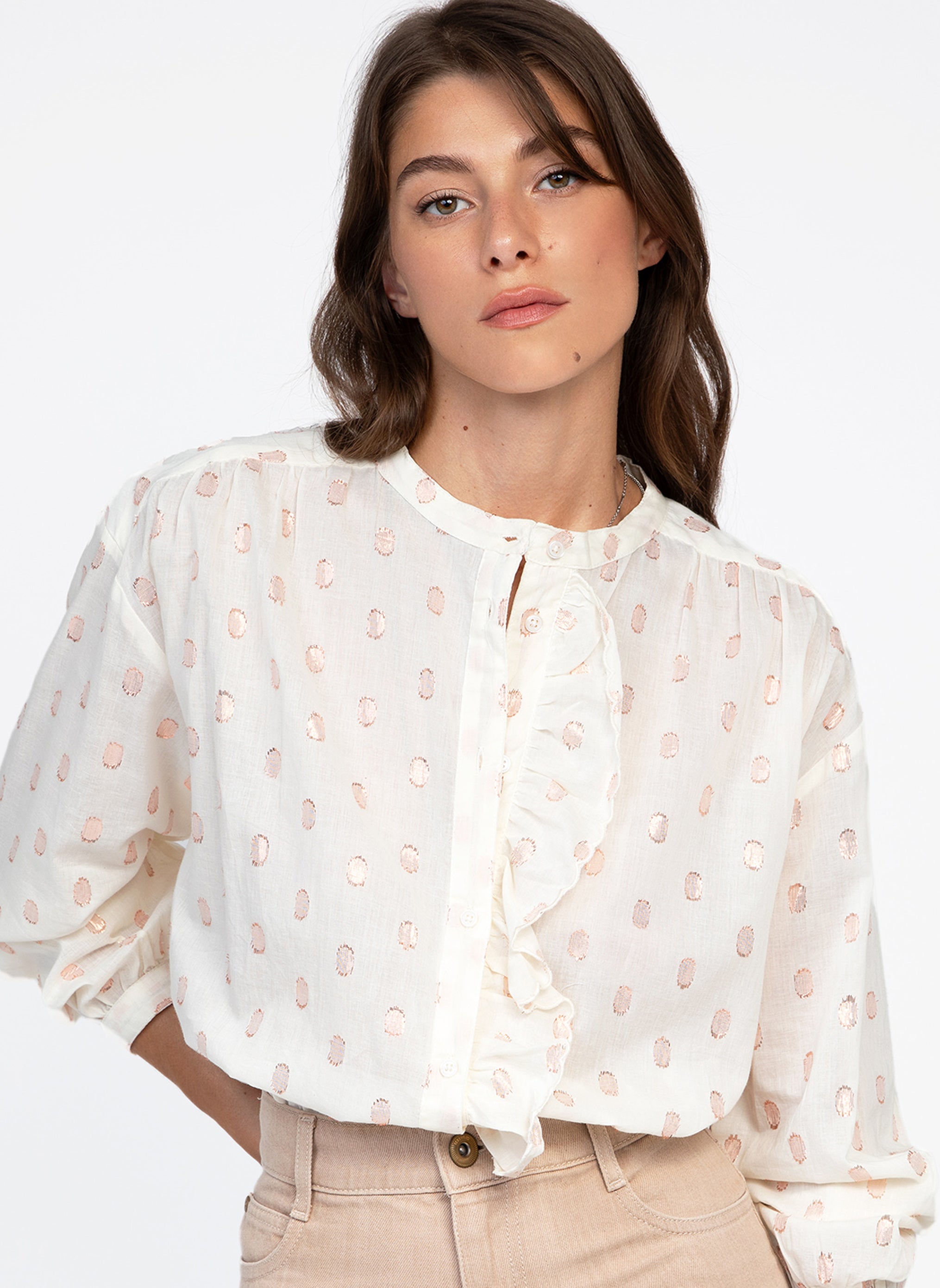 CHEMISE SYLVANY crème