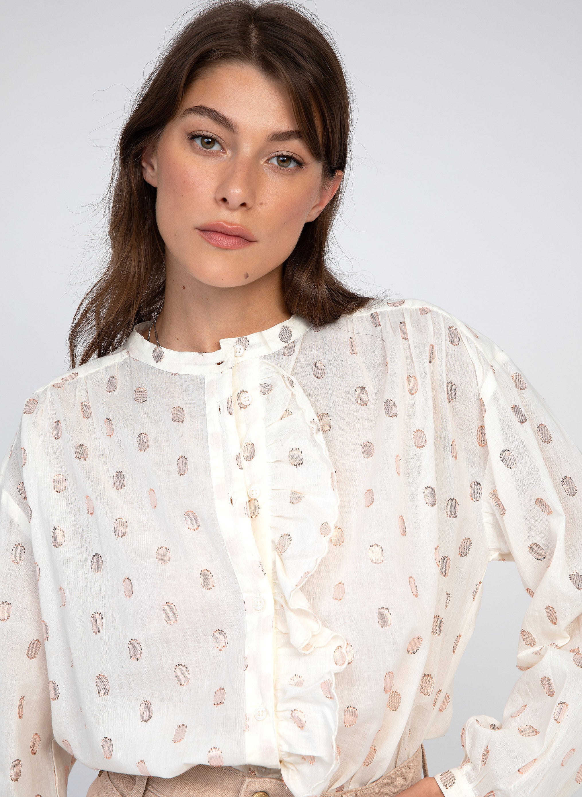 CHEMISE SYLVANY crème