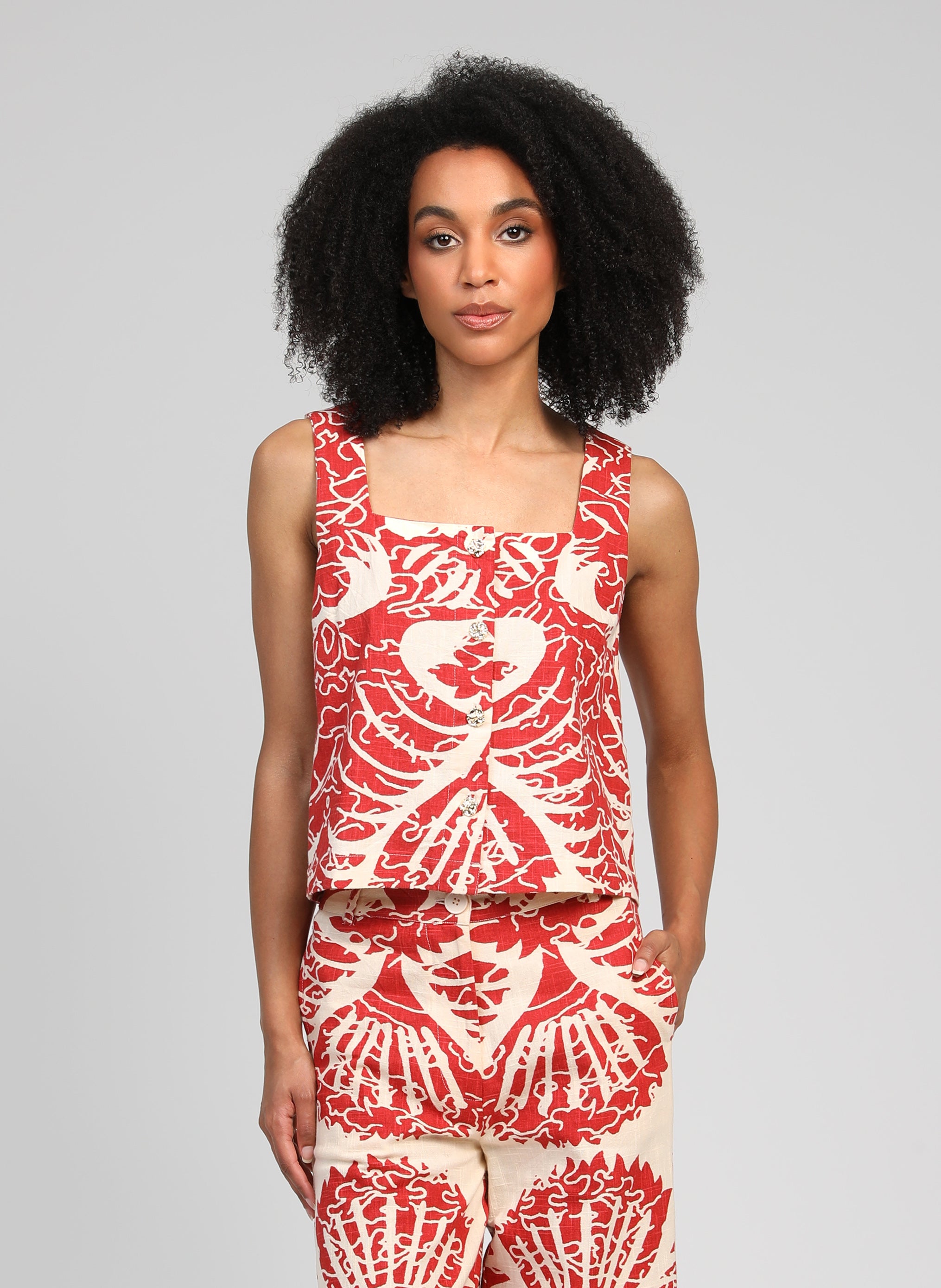 DEBARDEUR SYMALA adeline rouge