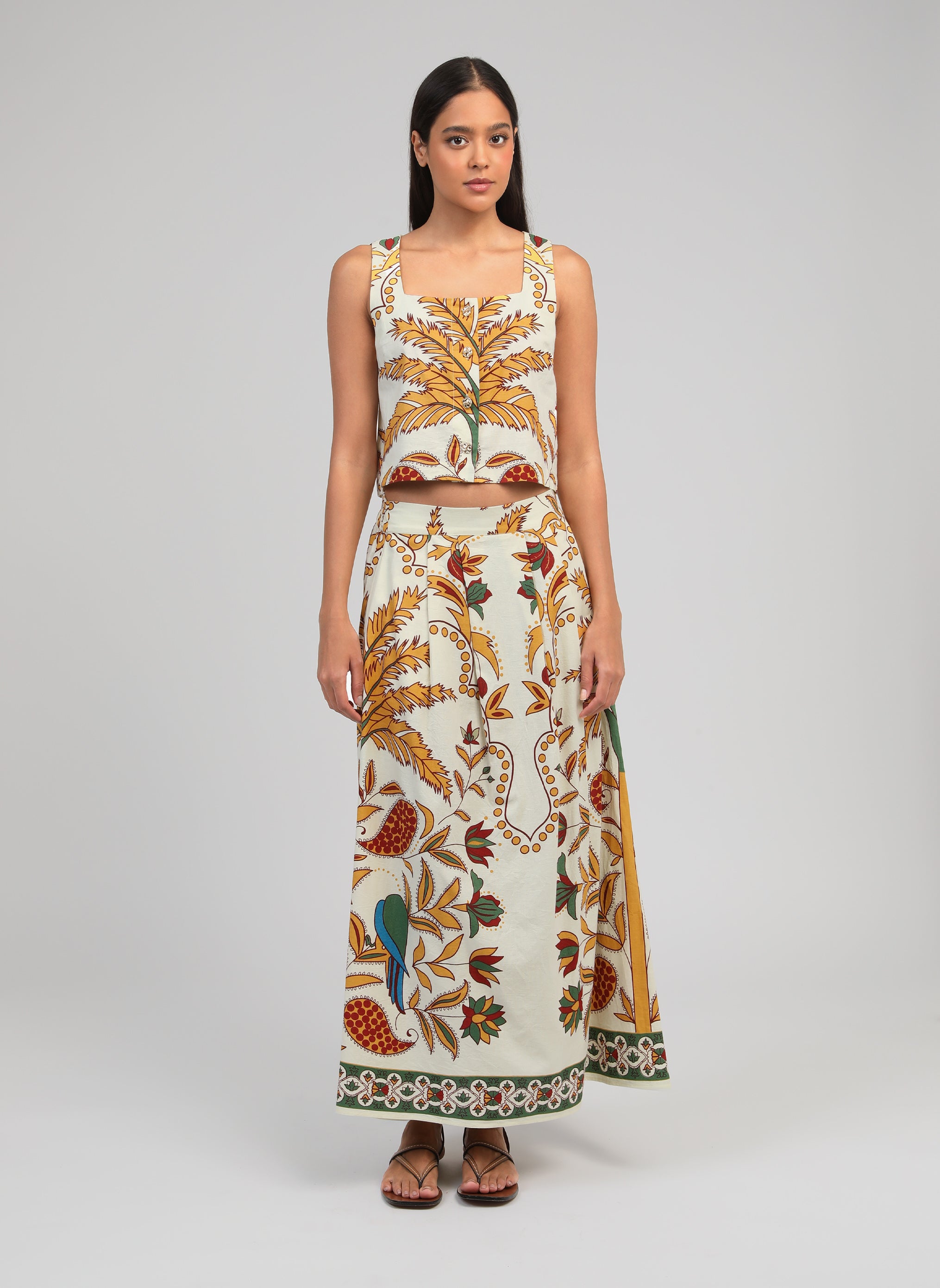 DEBARDEUR SYMALY tropico jaune
