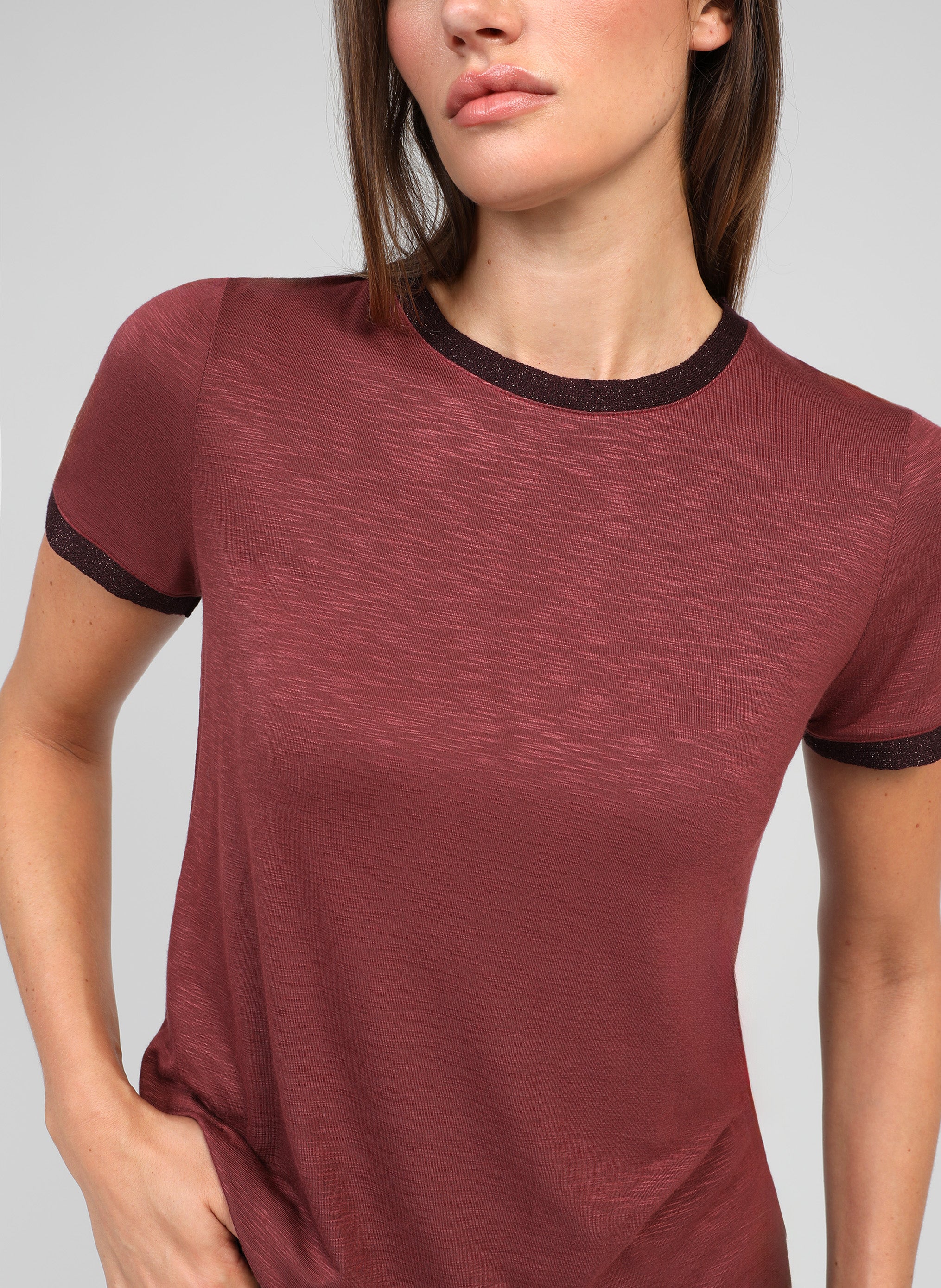 T-SHIRT TIXANA bordeaux