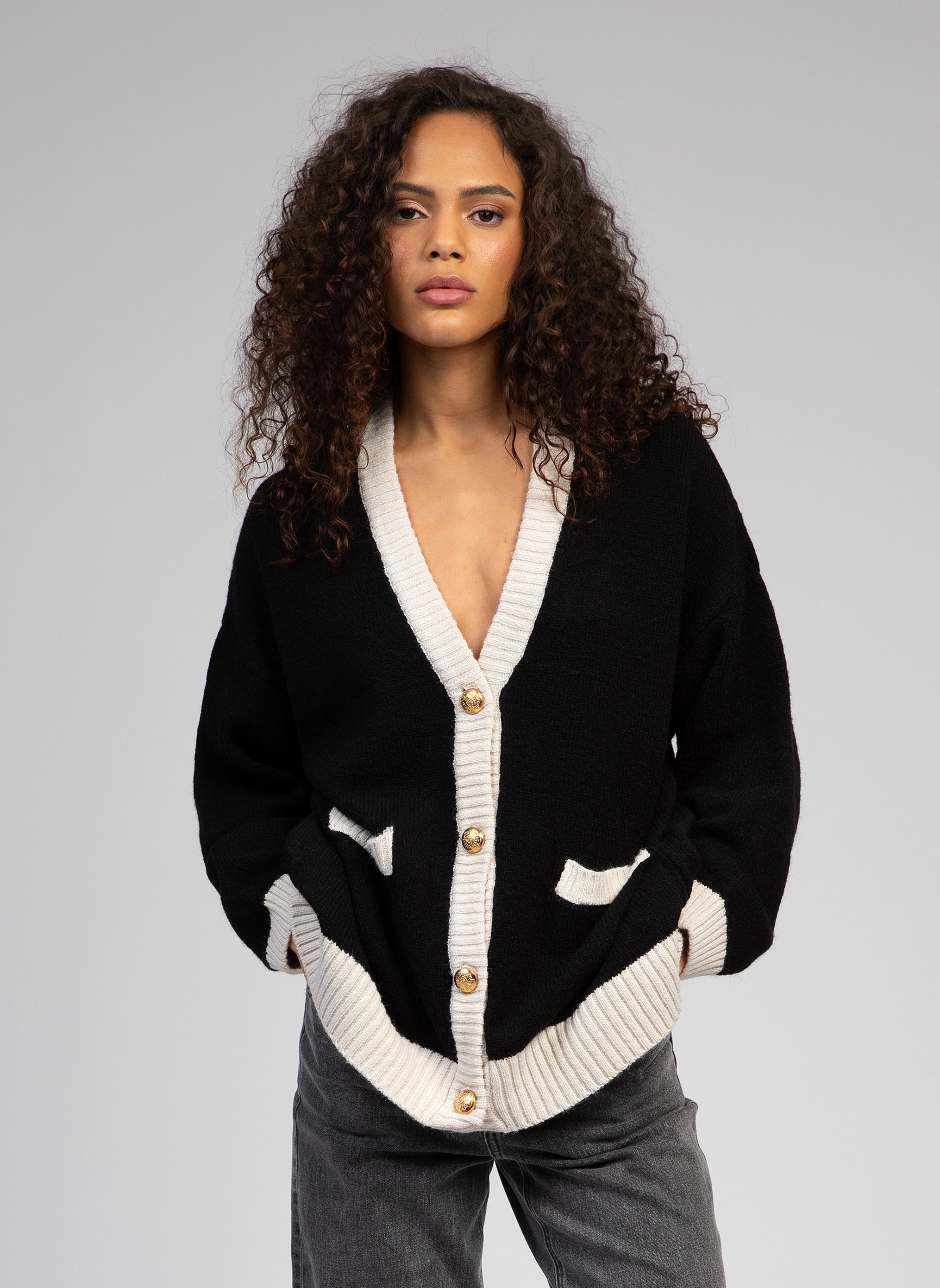 CARDIGAN VALDOR noir