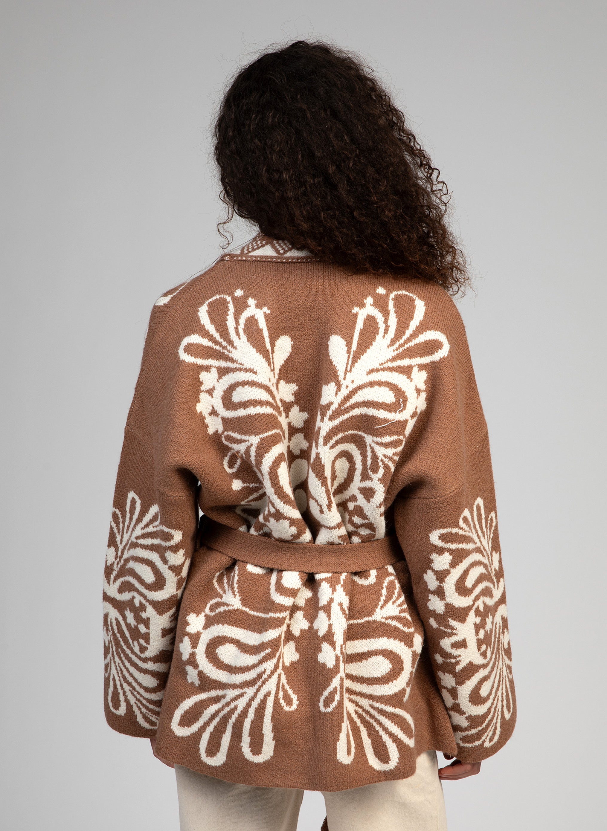 CARDIGAN VISHNOU noisette