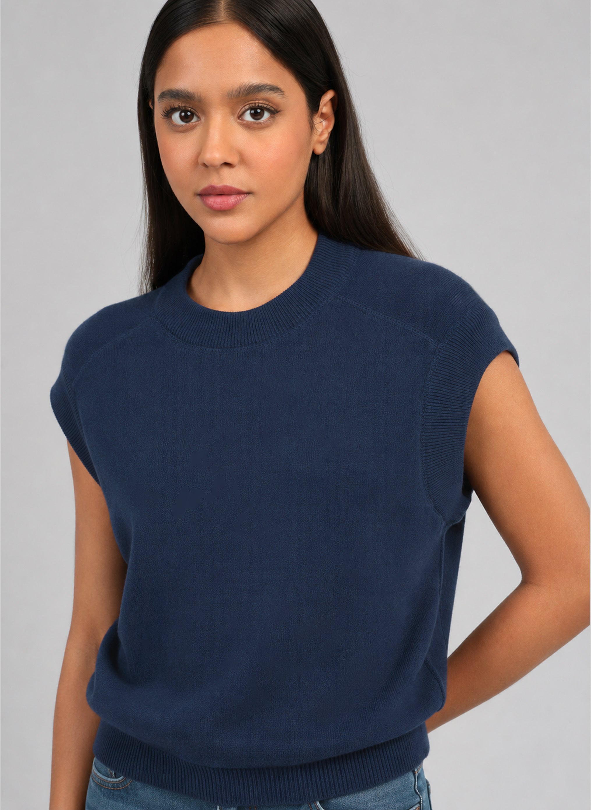 VIZTY Navy Sweater