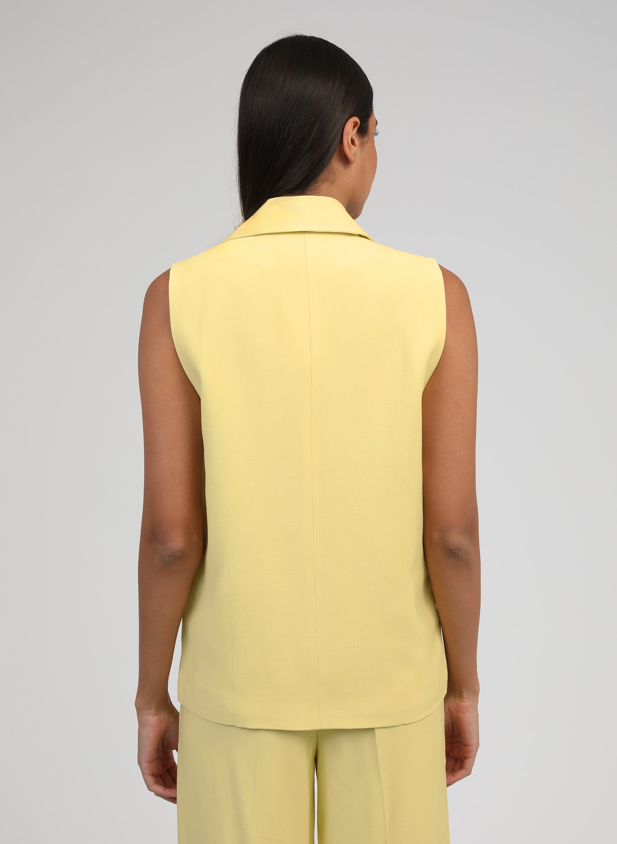 VESTE SANS MANCHES ZAKARITA paille