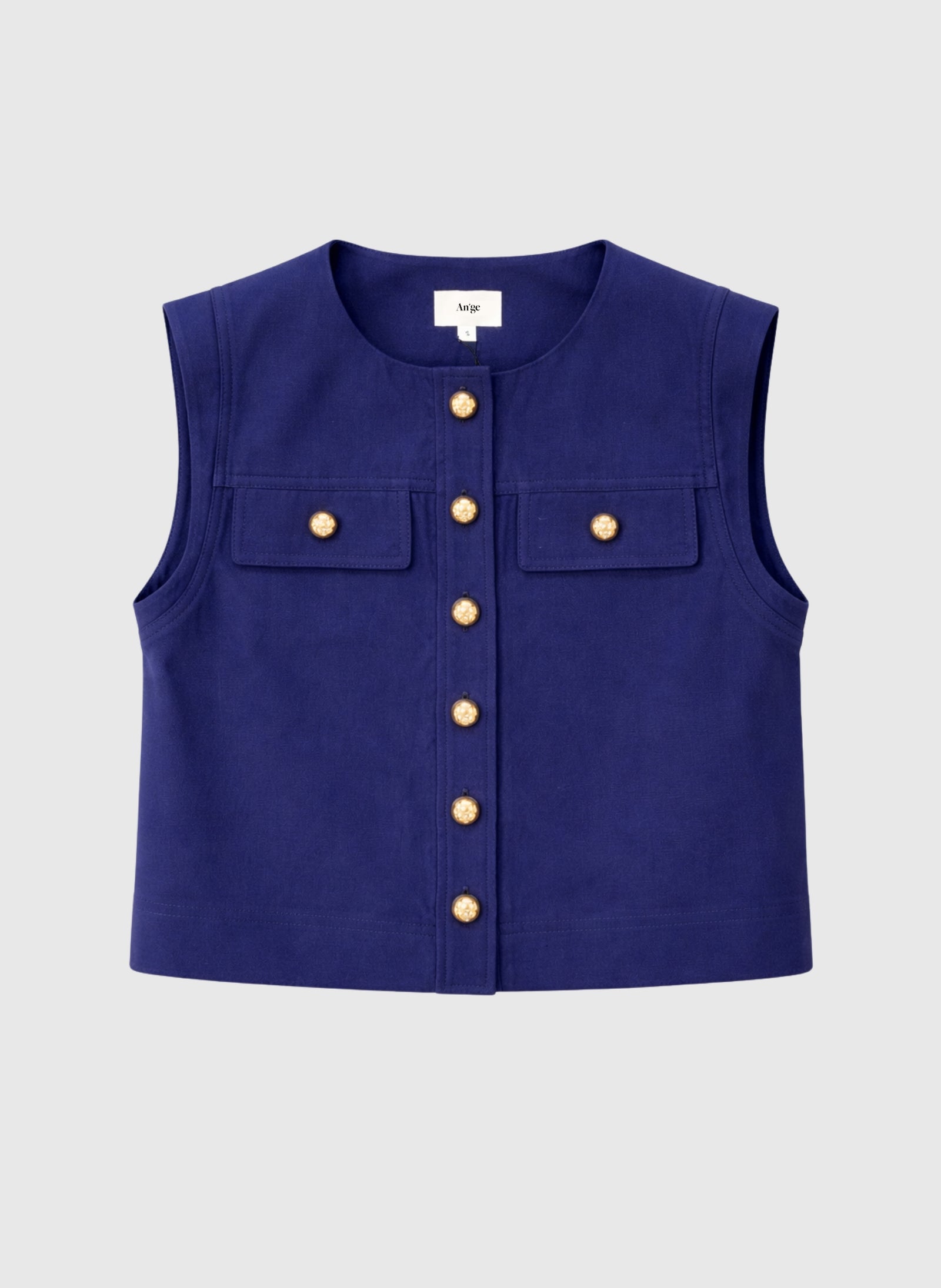 VESTE SANS MANCHES ZELIA marine