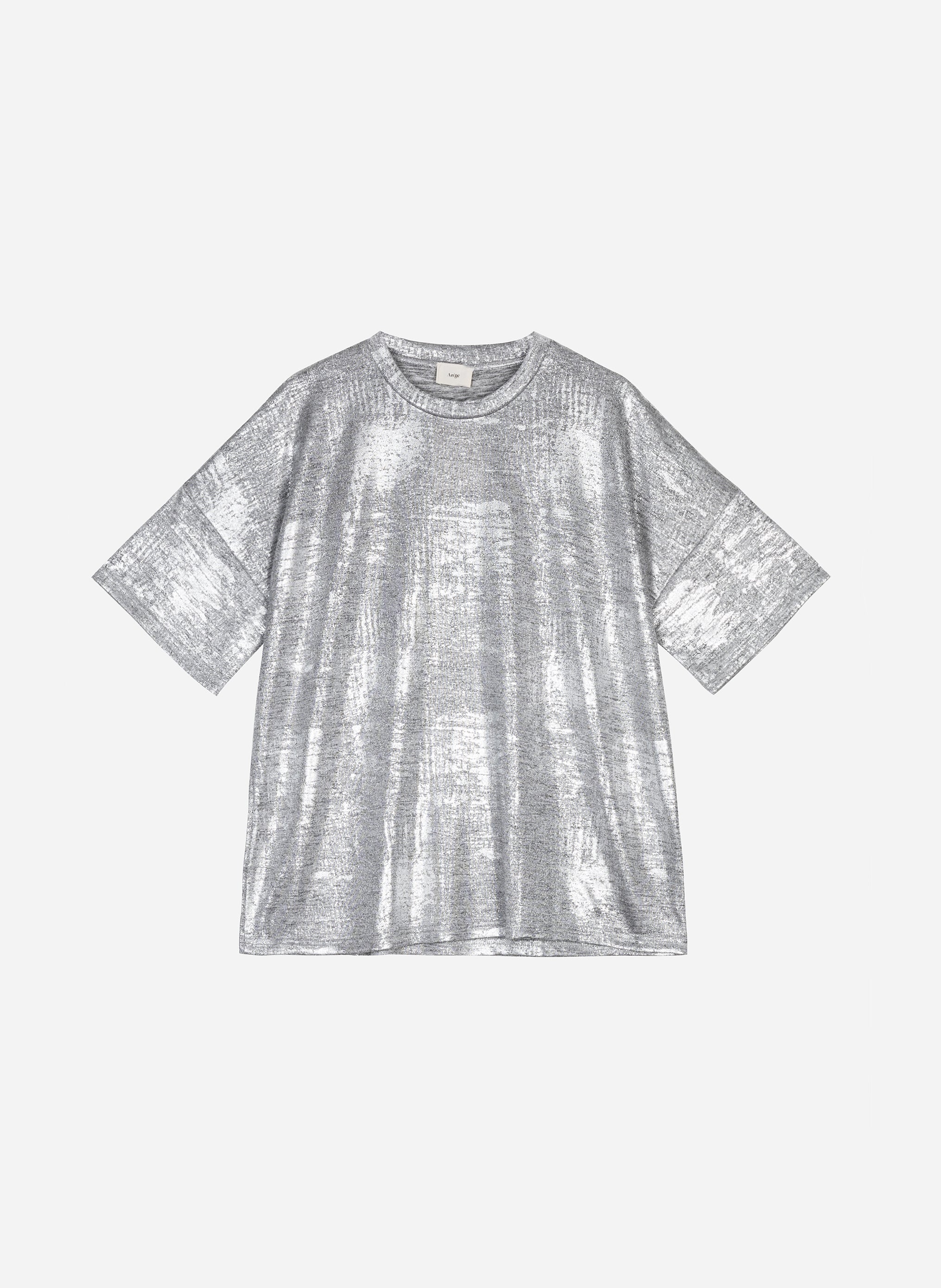T-SHIRT AKOMI argent