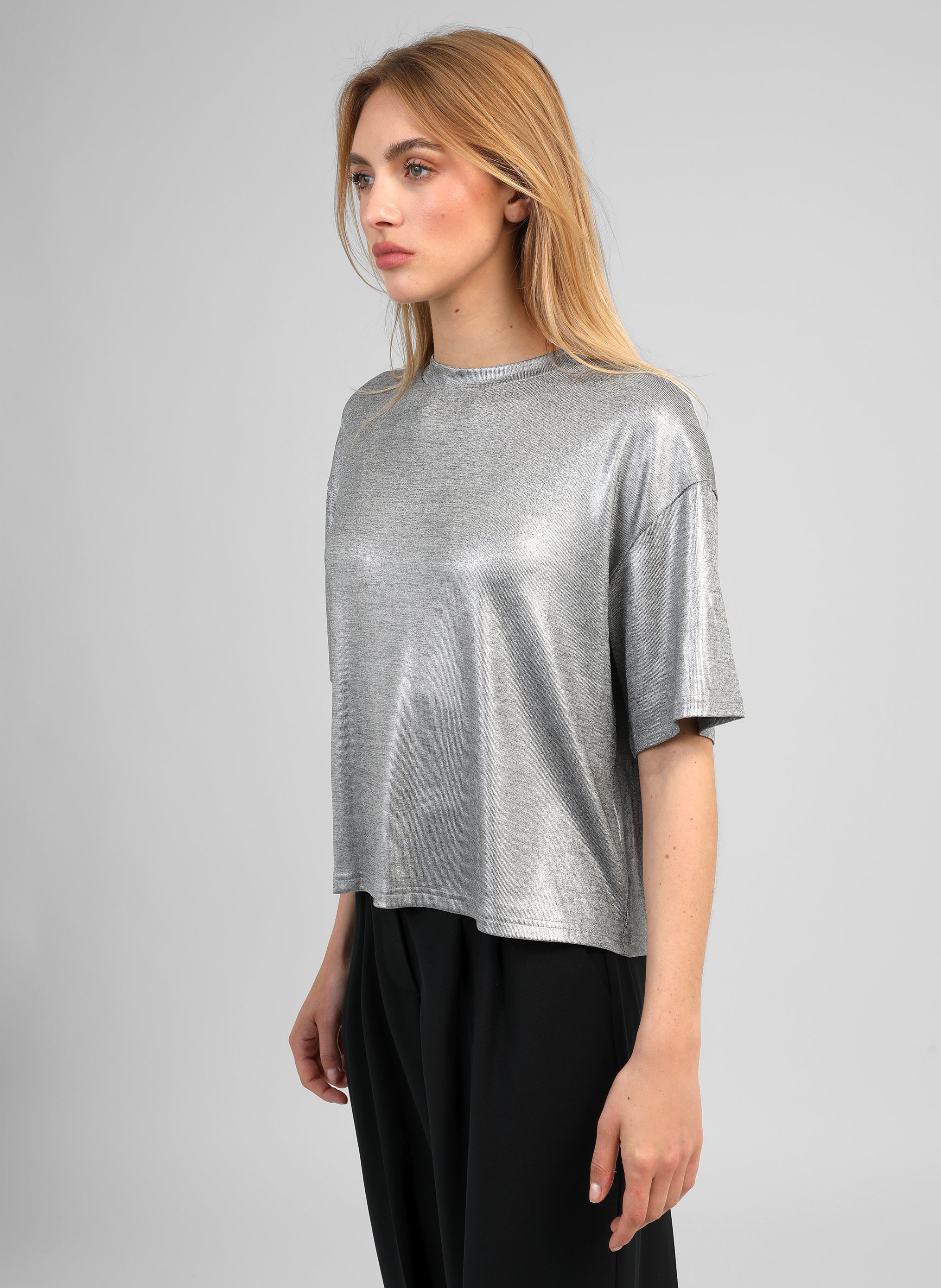 T-SHIRT AKOMILA argent
