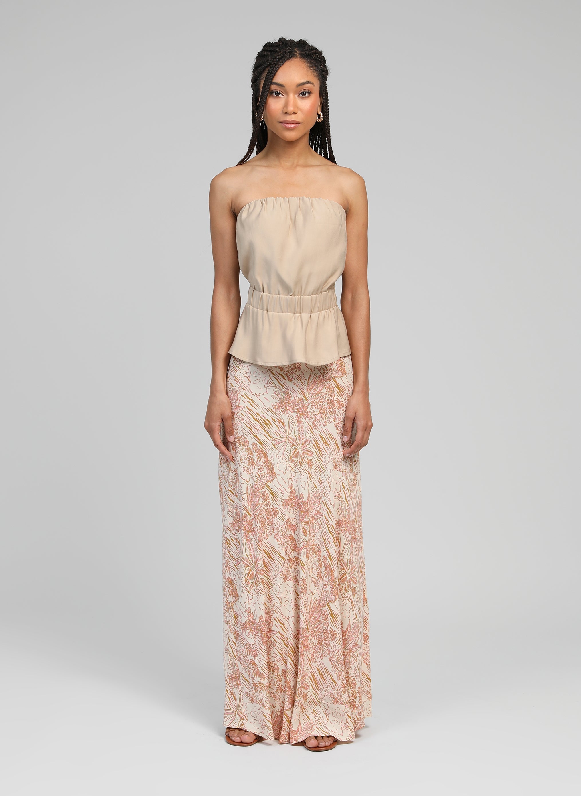 GALVIMA LONG SKIRT ochre josas