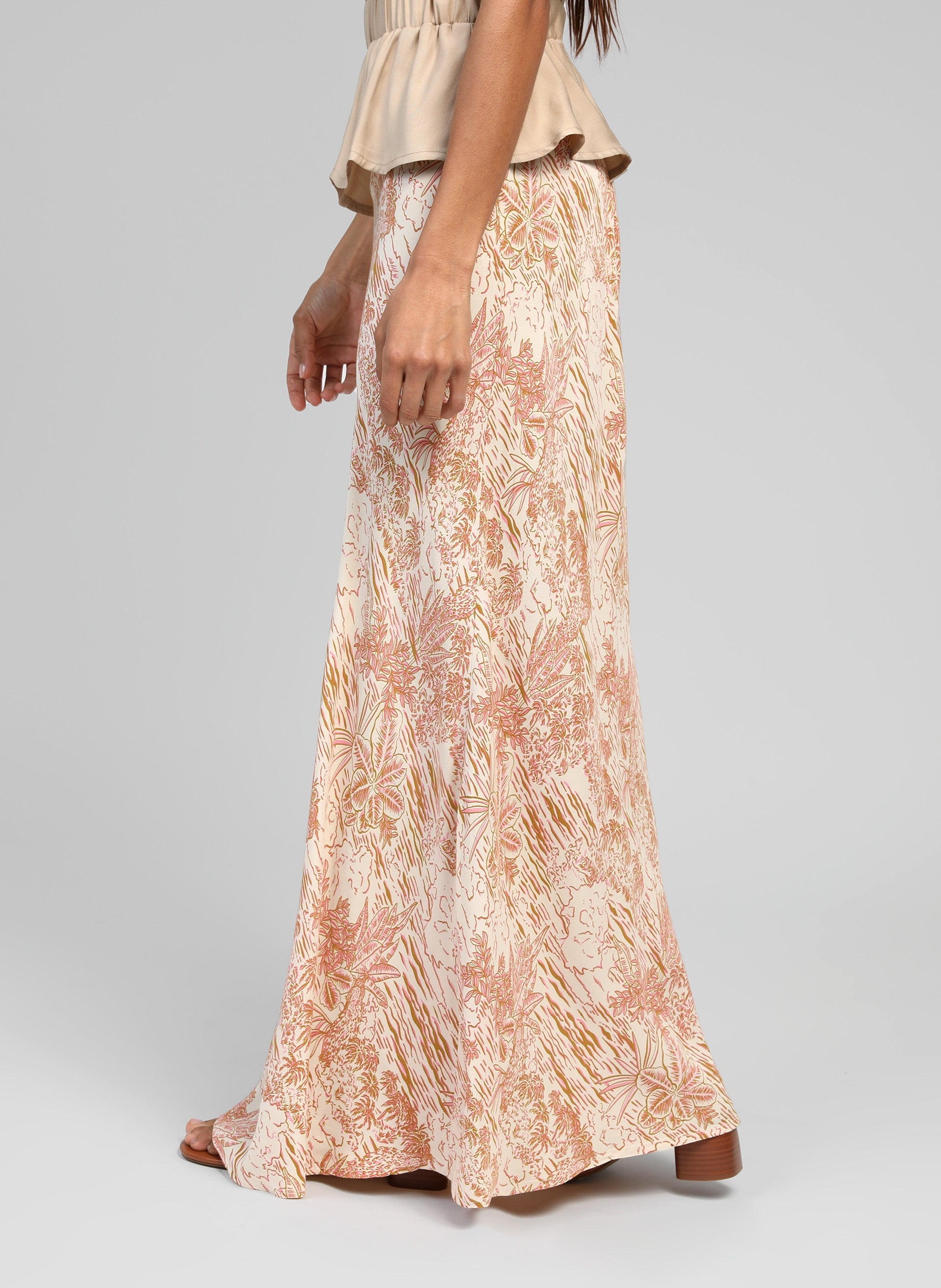 GALVIMA LONG SKIRT ochre josas