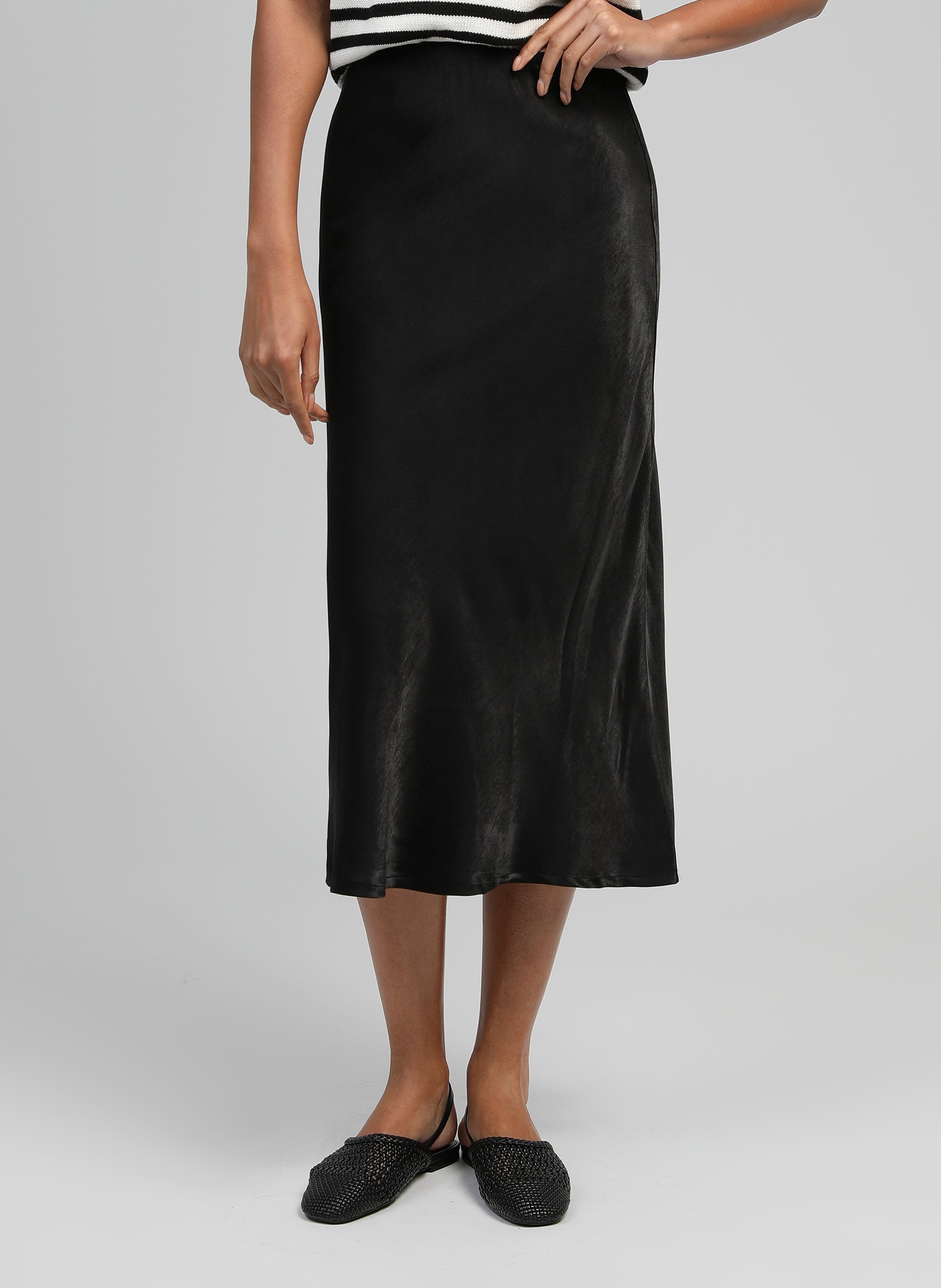 JUPE MIDI GALVINE noir